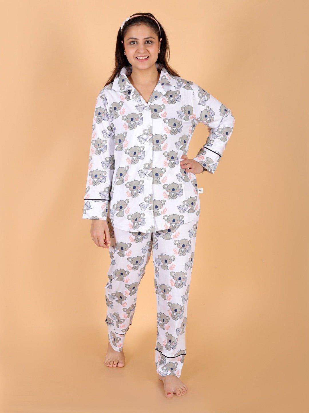 Baby Koala Cotton Matching Pajama Set Mom And Baby Twinning Combo