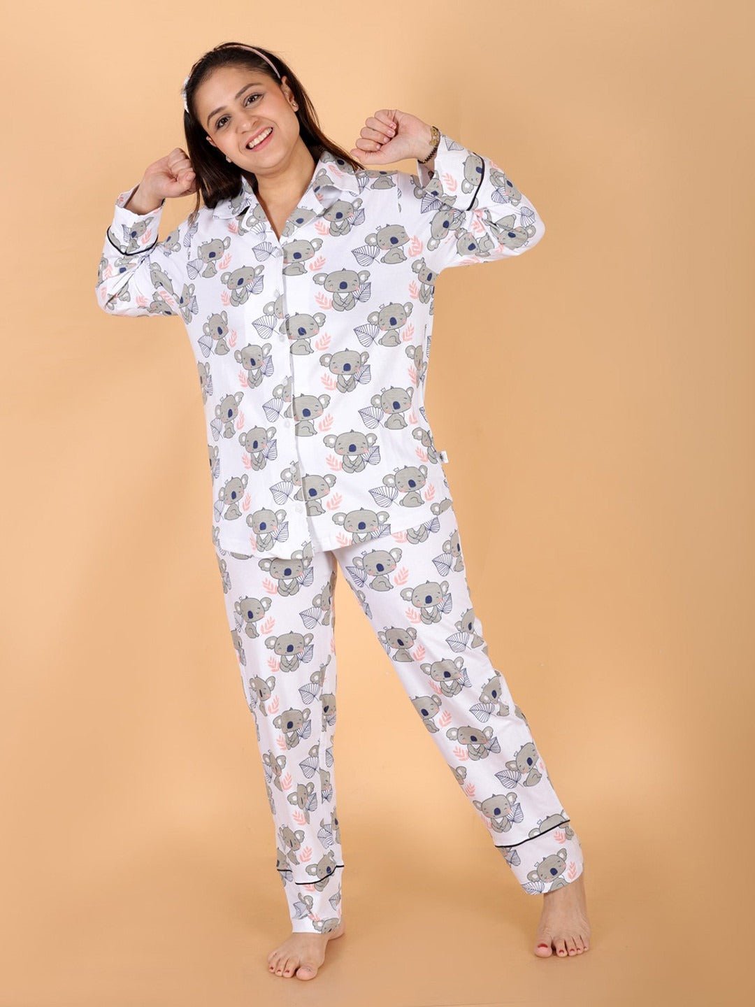 Baby Koala Cotton Matching Pajama Set Mom And Baby Twinning Combo