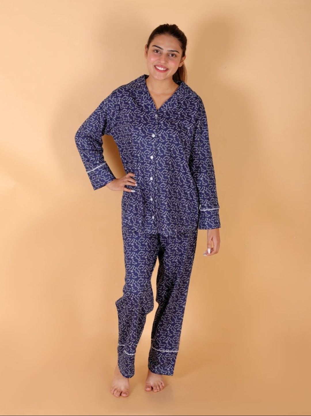 Dinos Rule Matching Pajama Set Mom And Baby Twinning Combo Of 2