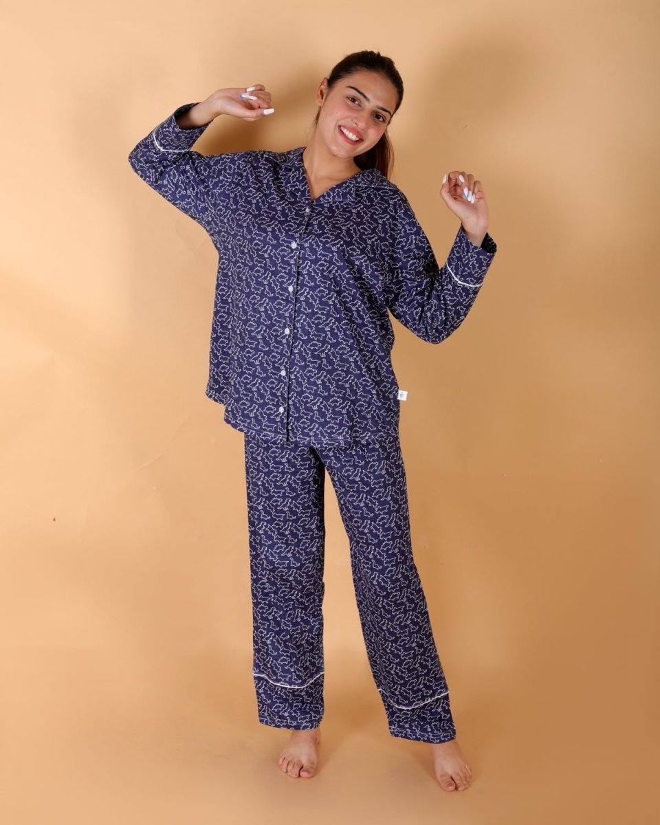 Dinos Rule Matching Pajama Set Mom And Baby Twinning Combo Of 2