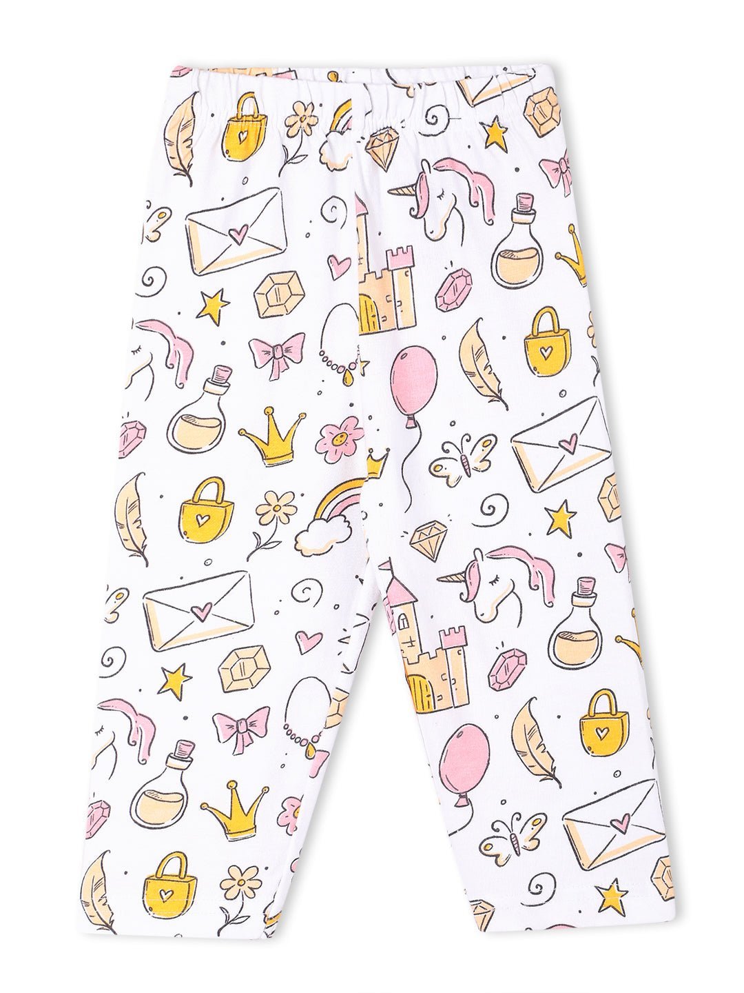 Fairy Princess Pink Cotton Matching Pajama Set Mom And Baby Twinning Combo Of 2