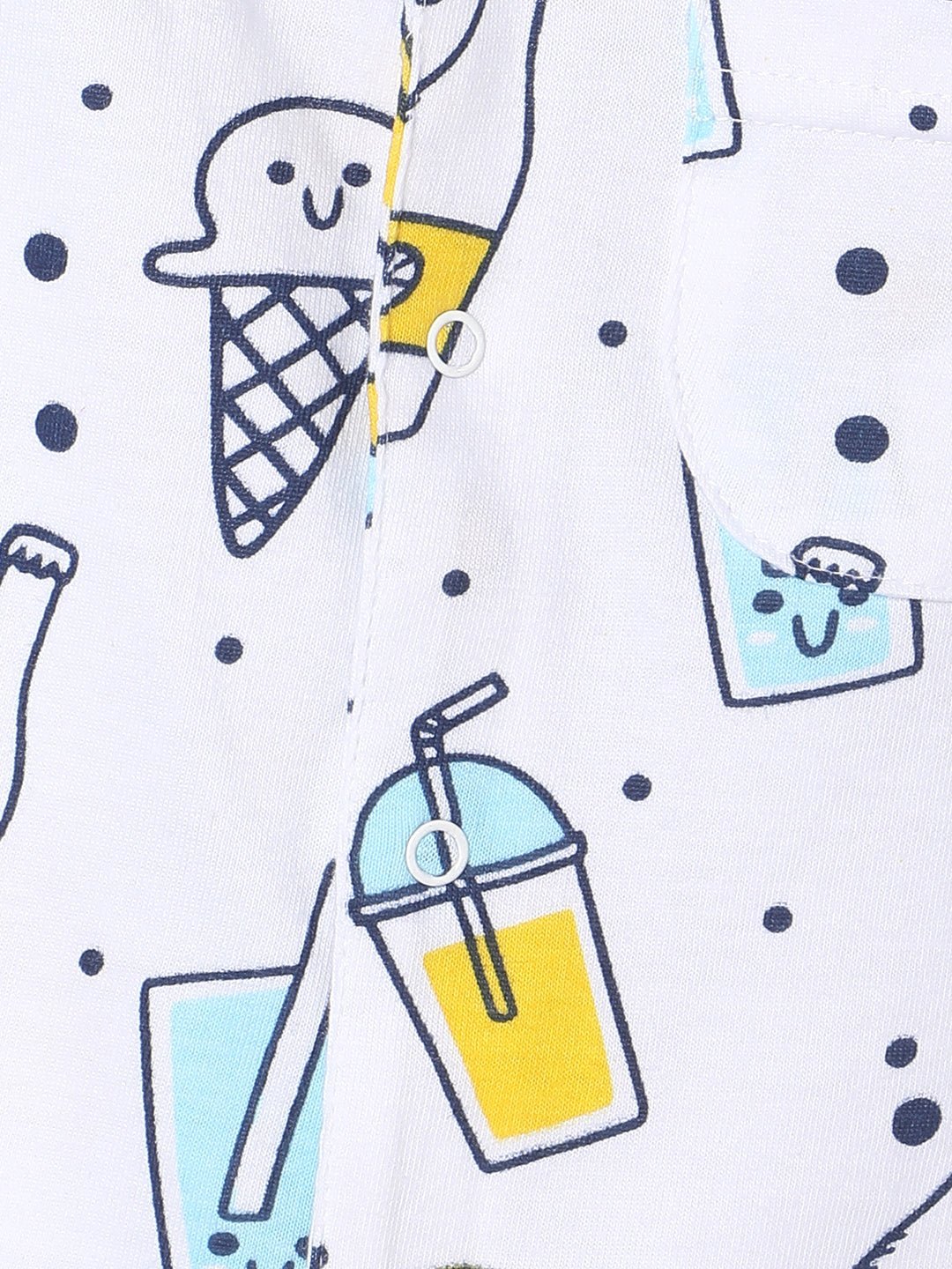My Smoothie White Cotton Matching Pajama Set Mom And Baby Twinning Combo Of 2