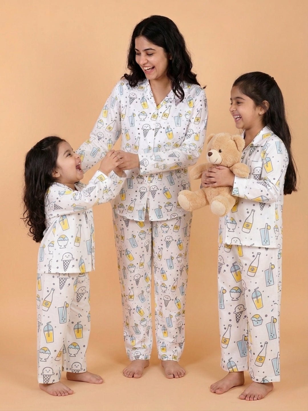 My Smoothie Mom And Baby Pajama Set Twinning Combo Of 3
