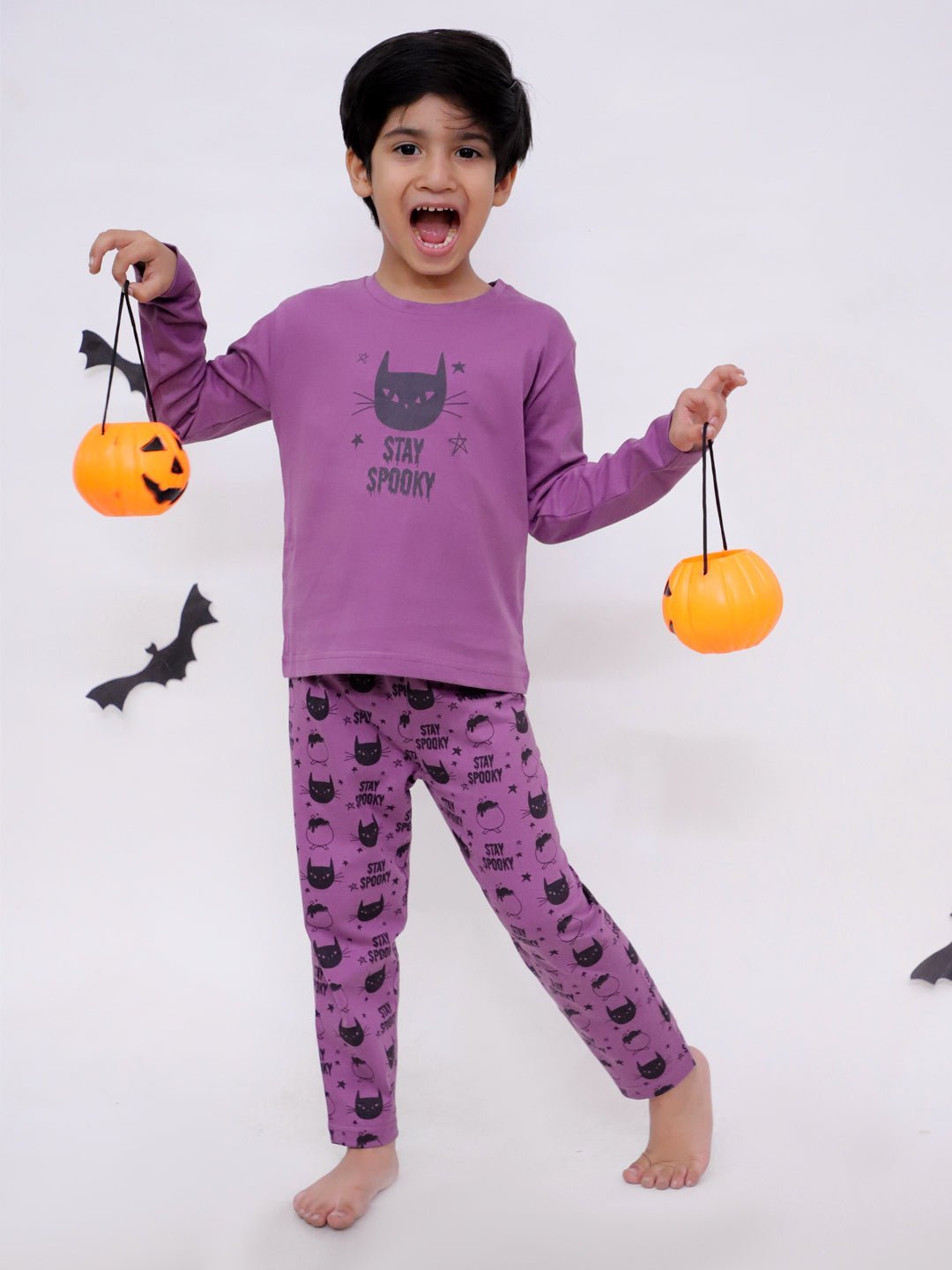 Stay Spooky Mom And Baby Pajama Set Twinning Combo Of 2
