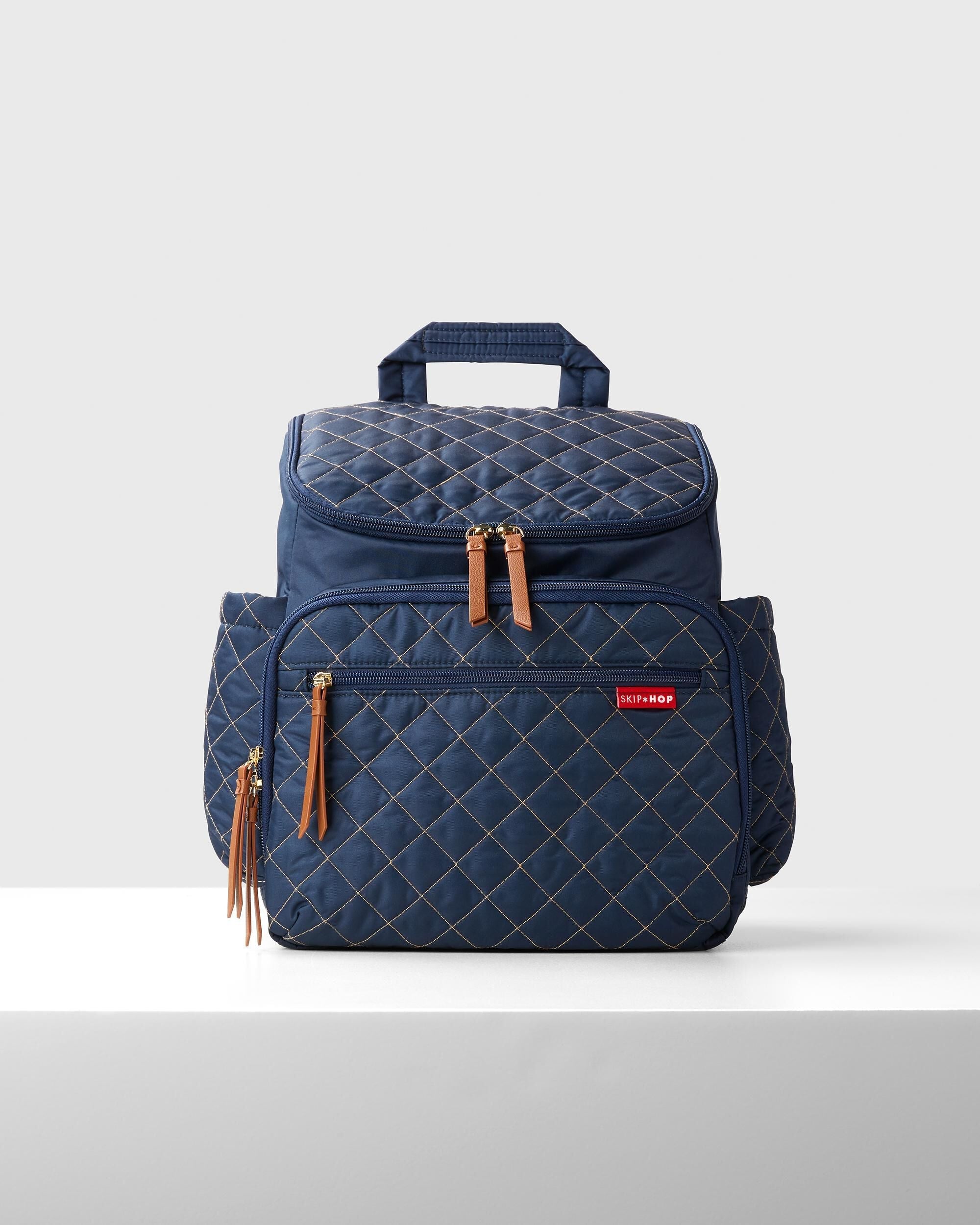 Quilted Backpack With Packing Cubes Blue For Babies