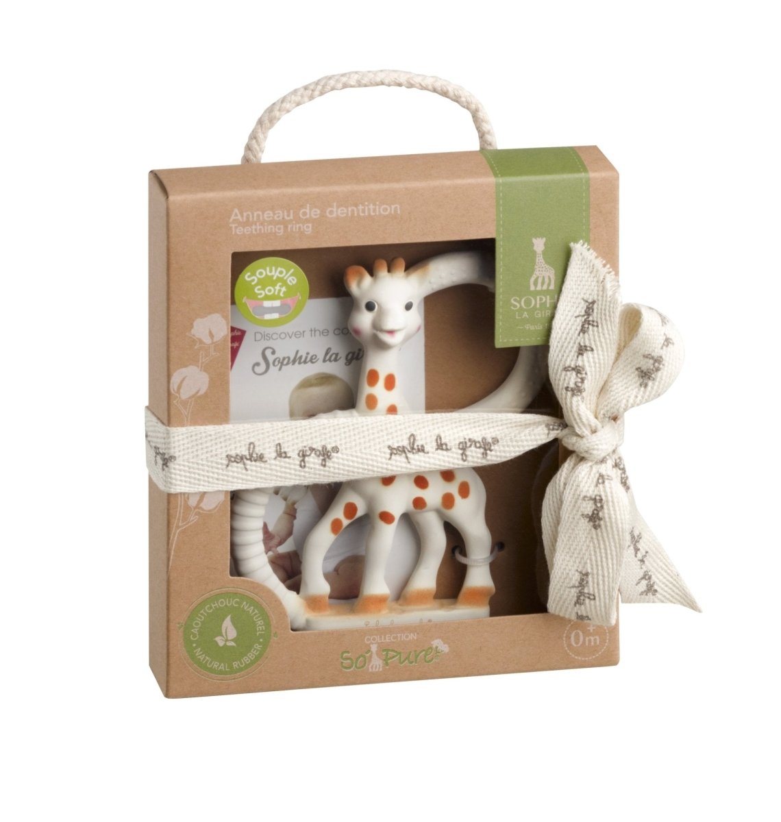 Sophie La Girafe So'pure Natural Rubber Teething Ring For Babies