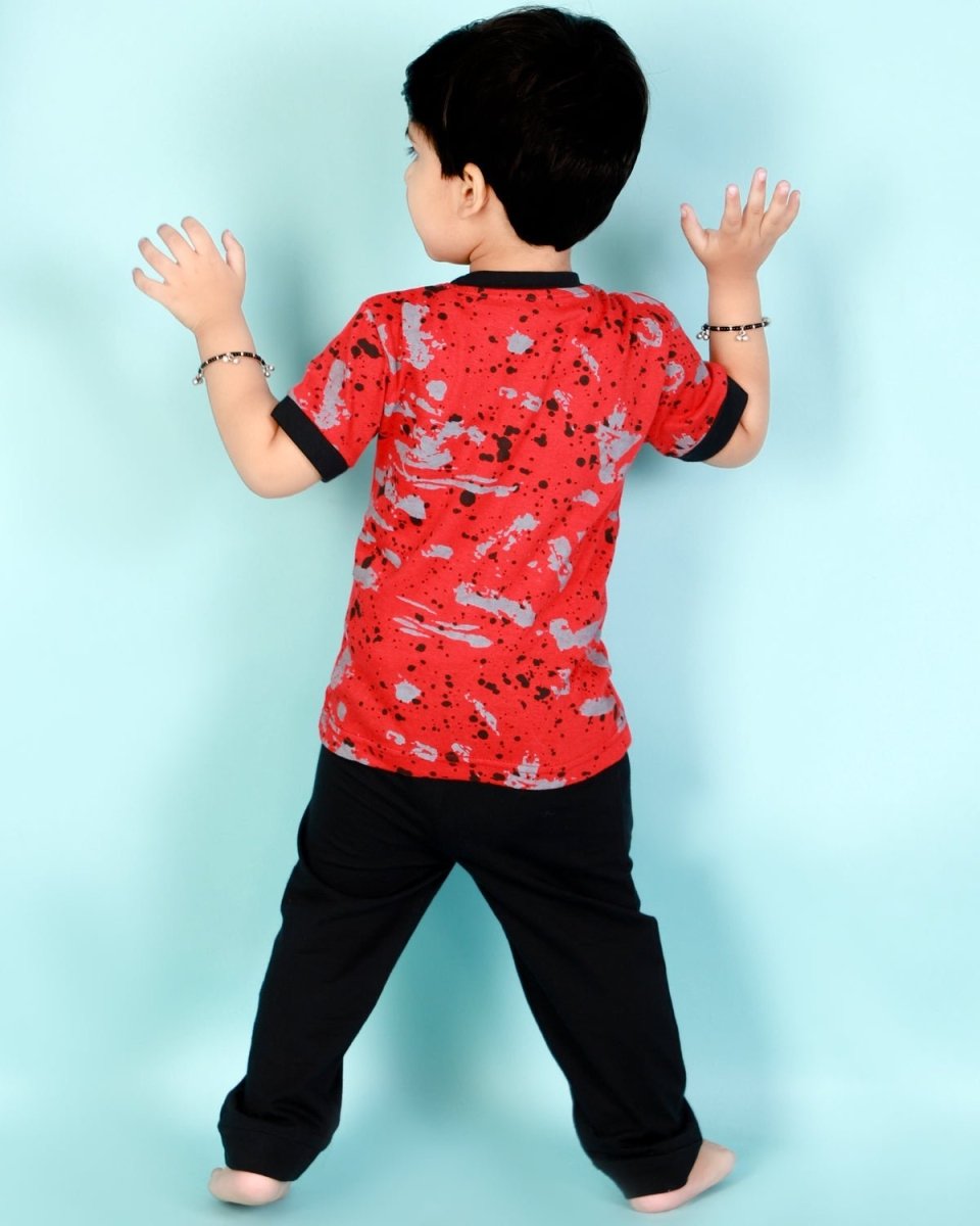 Gray Kids Casual Top and Bottom Set