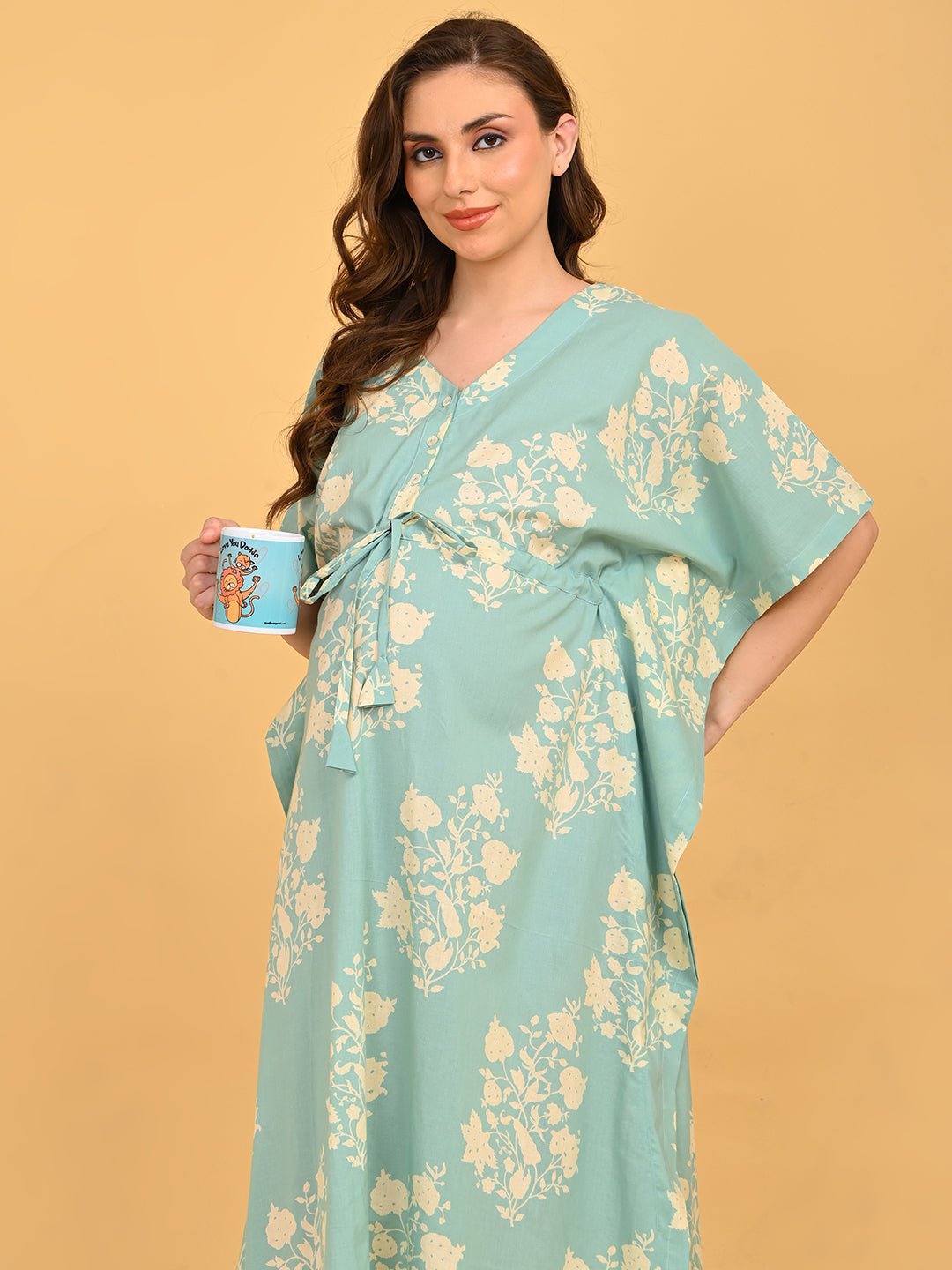 Splash Story Maternity and Nursing Kaftan Nighty Multi
