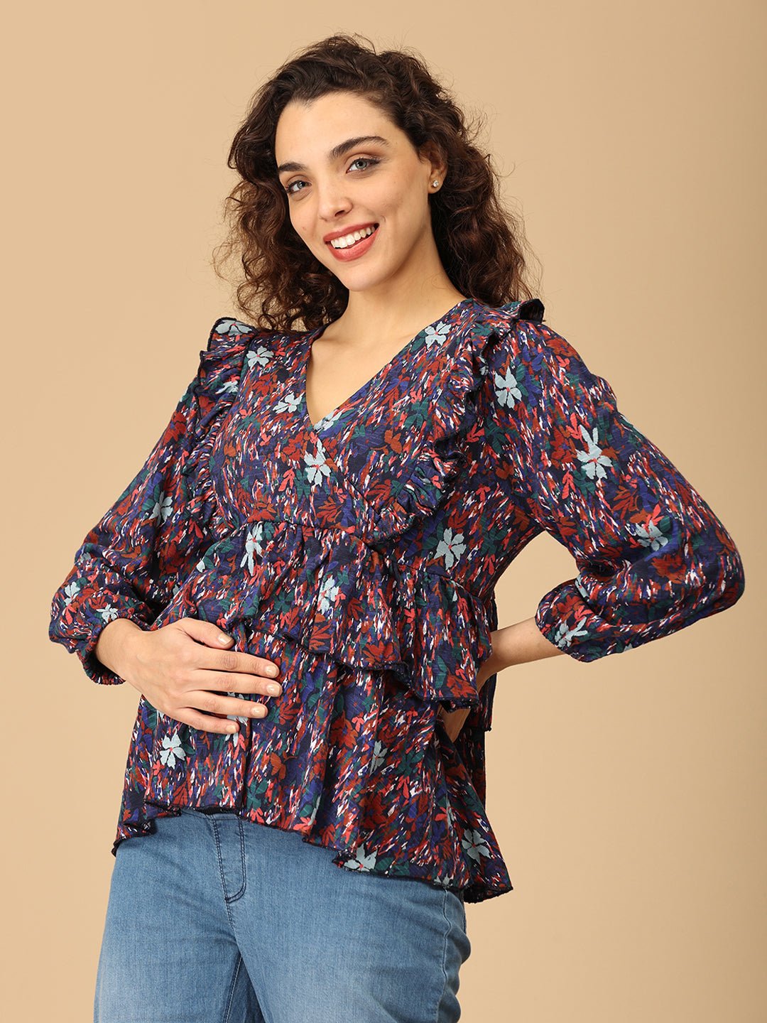 Splash-tastic Maternity and Nursing Top Multi