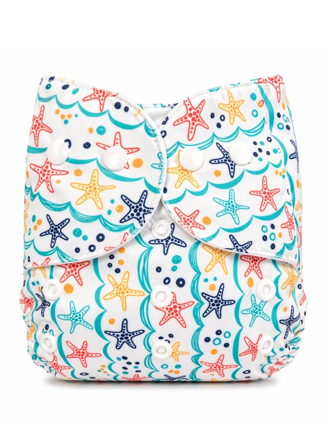 Starfish Print Reusable Cloth Diaper For Babies 3 Months To 3 Years