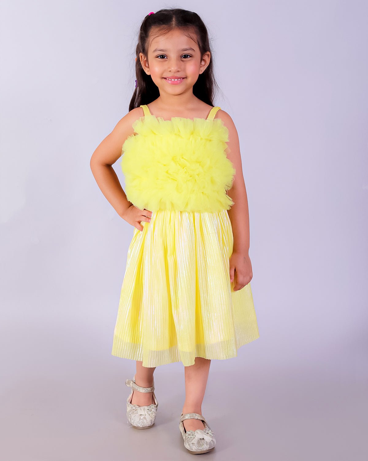 Yellow Sunshine Fairy Tale Tulle Co-Ord Set For Girls