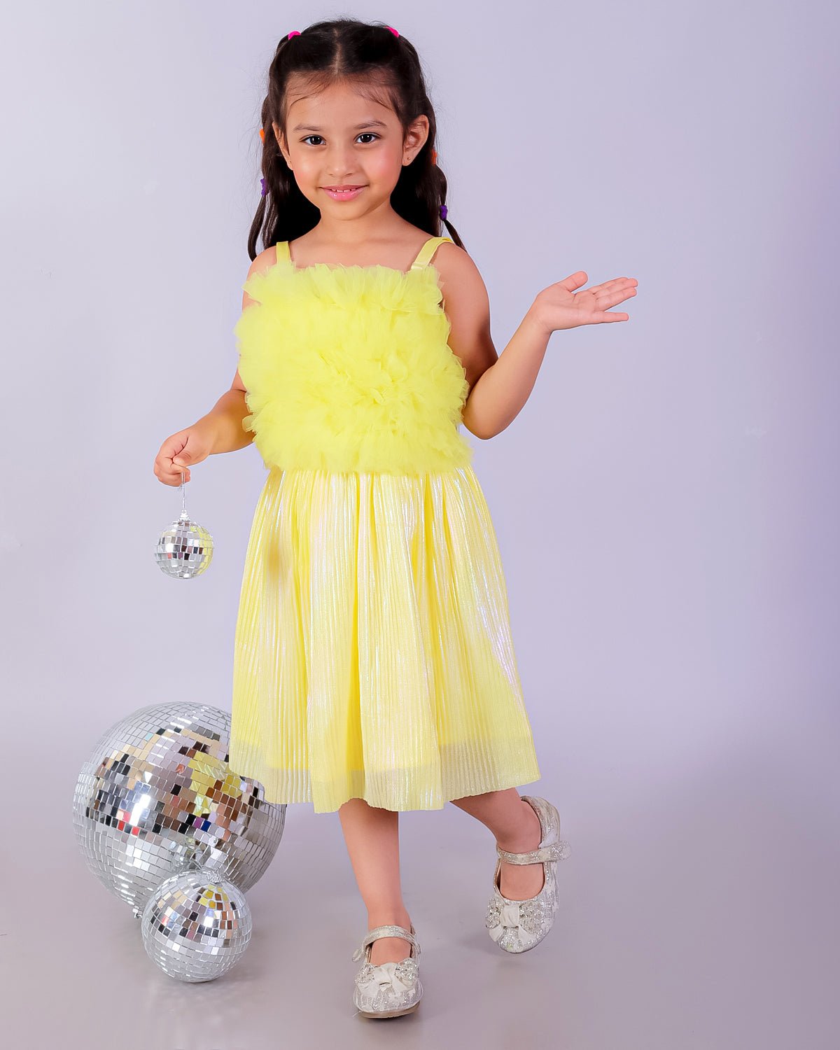 Yellow Sunshine Fairy Tale Tulle Co-Ord Set For Girls