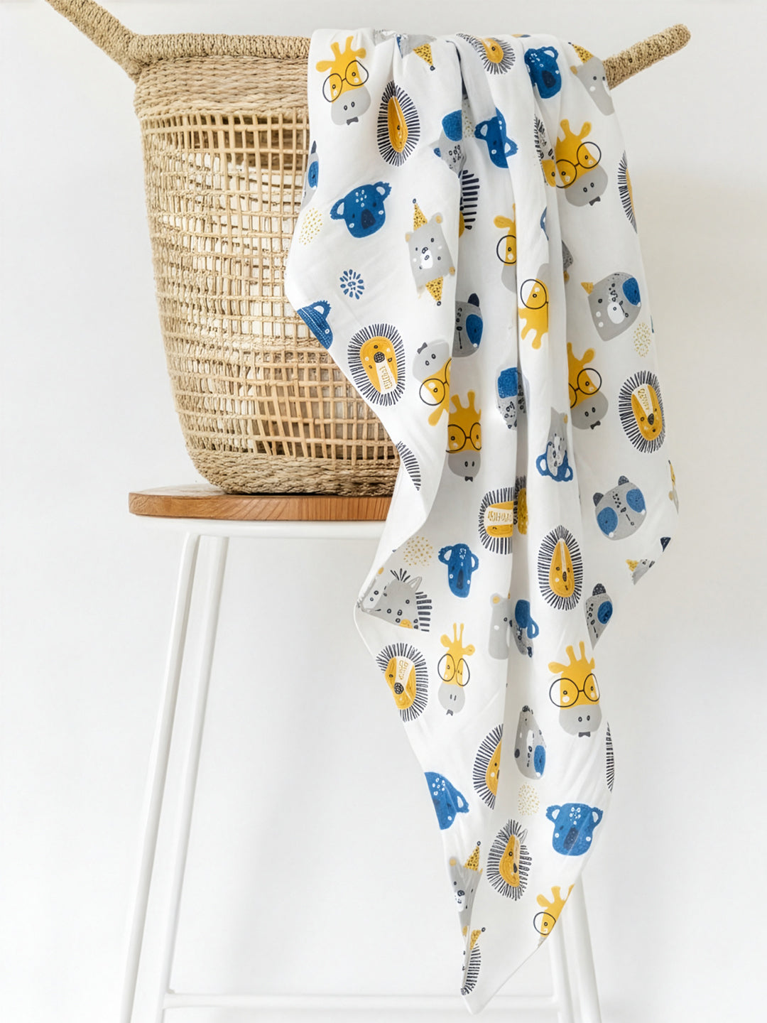 Guess The Animal 1 PC Cotton Muslin Baby Swaddle Wrap