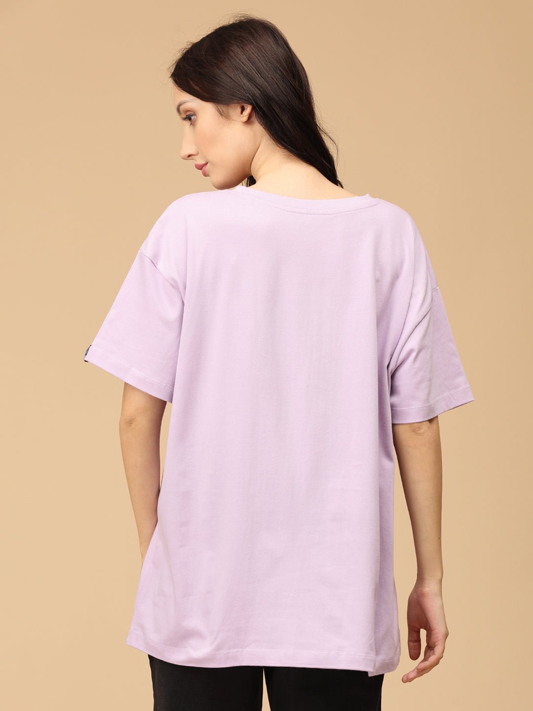 To Do List Oversized Maternity and Nursing T shirt Lavender