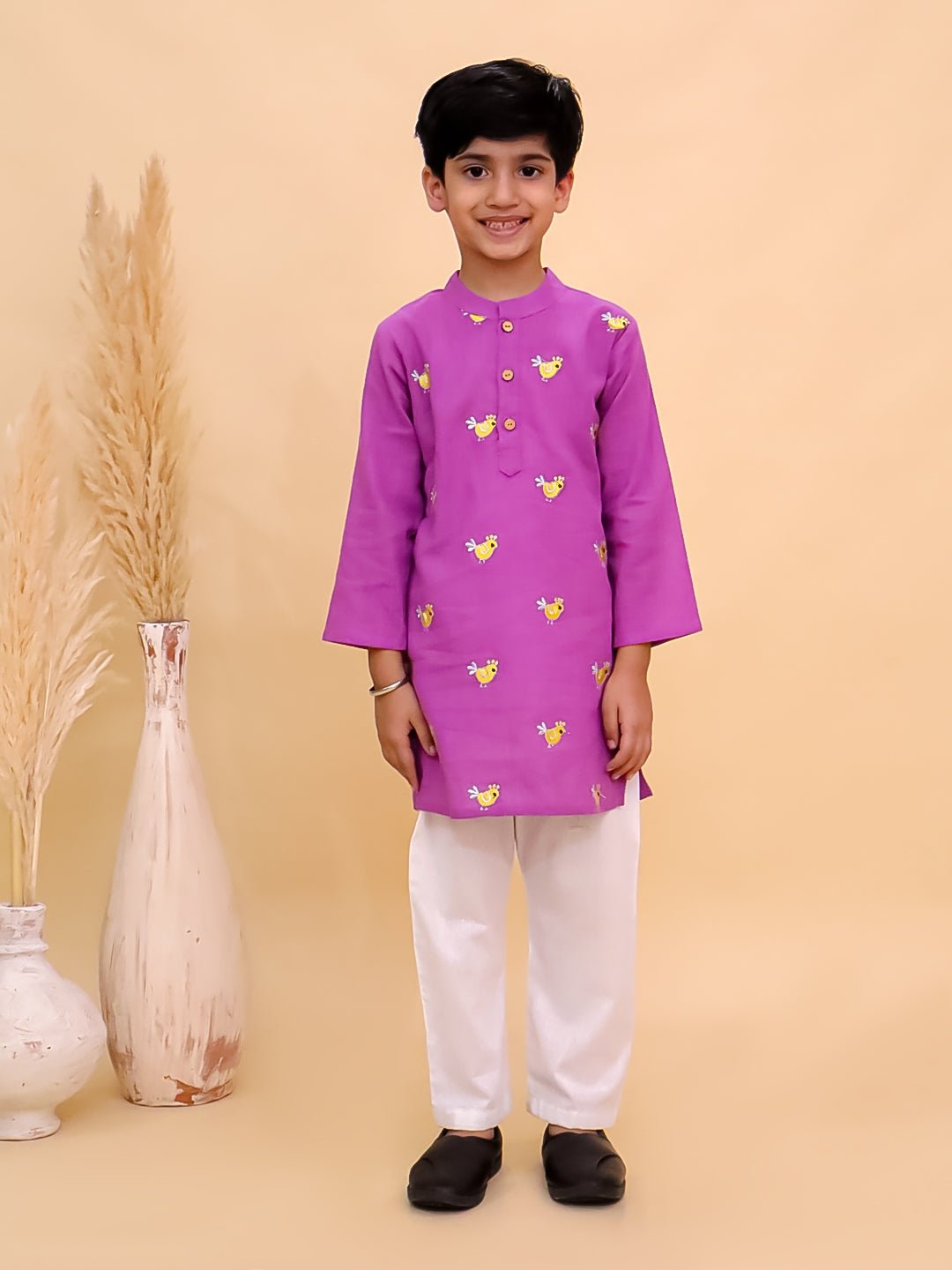 Tweet Dreams Boys Embroidered Kurta Pajama Set