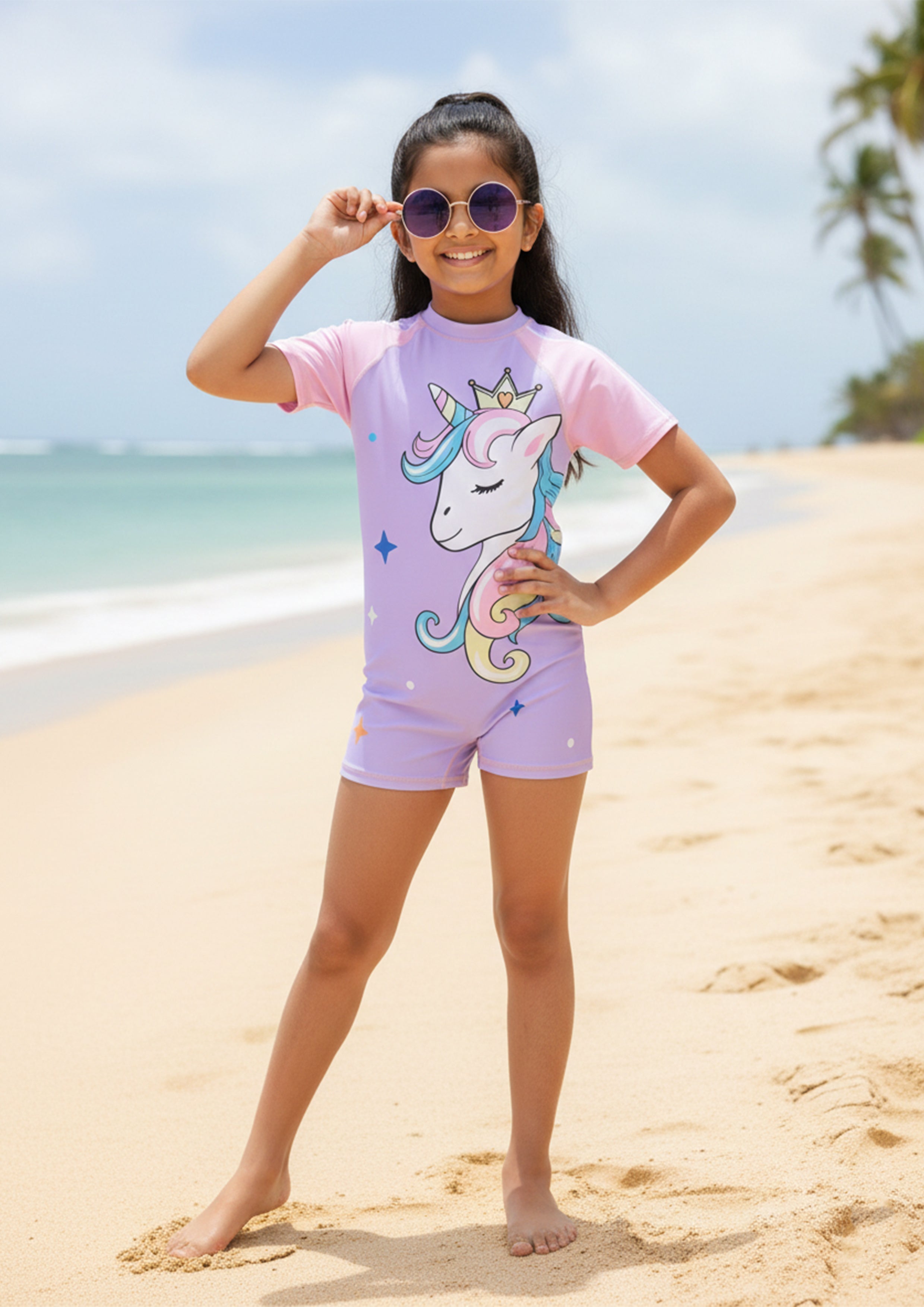 Unicorn Splash Girls Swimsuit