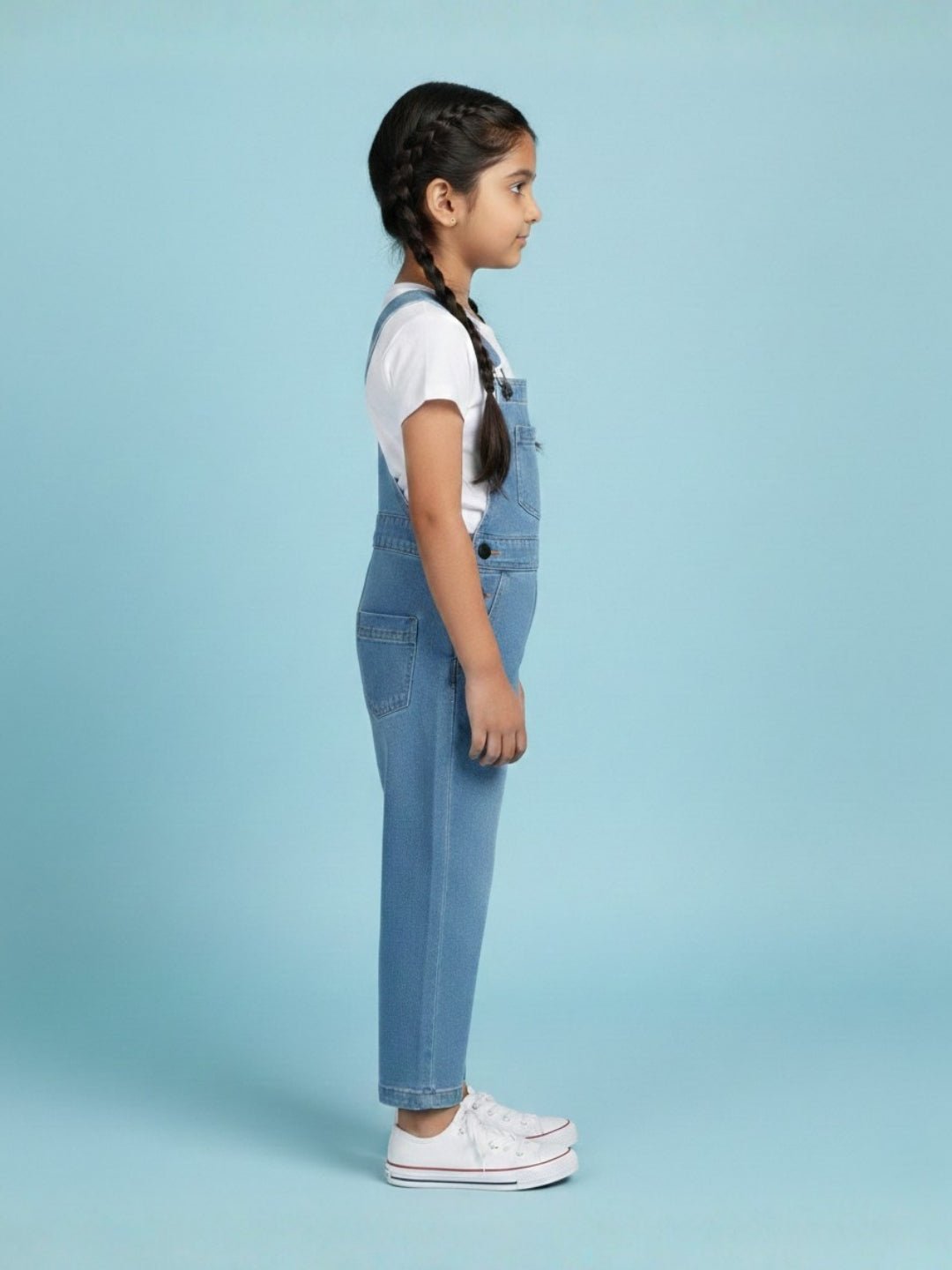 Blue Denim Unisex Classic Pinafore Dungaree