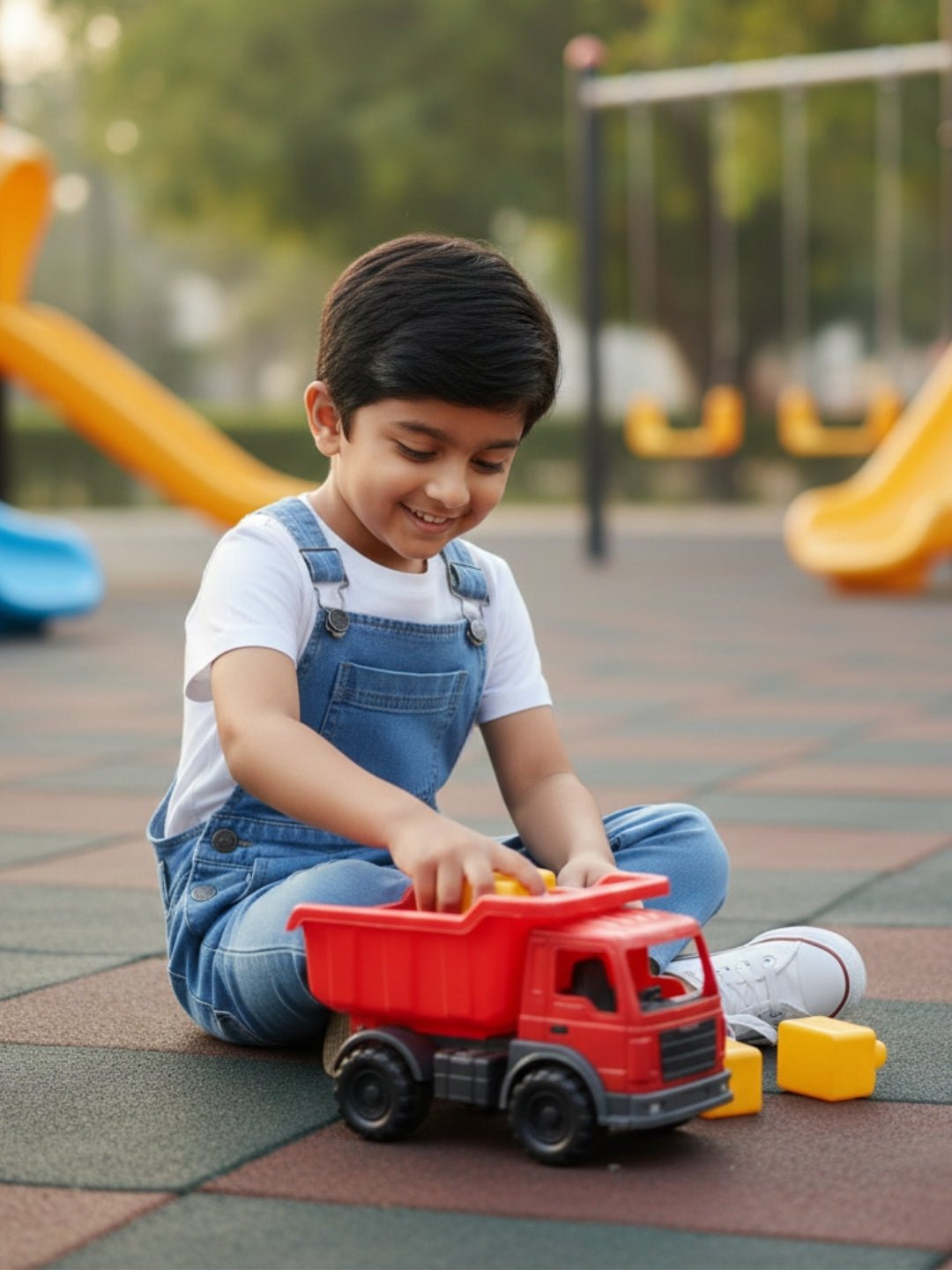 Blue Denim Unisex Classic Pinafore Dungaree