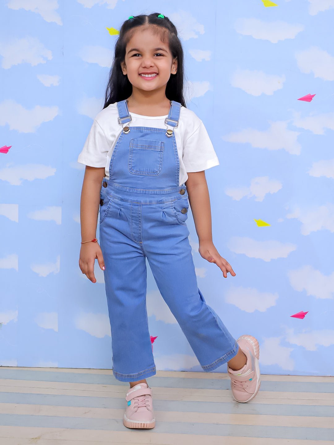 Blue Denim Unisex Classic Pinafore Dungaree