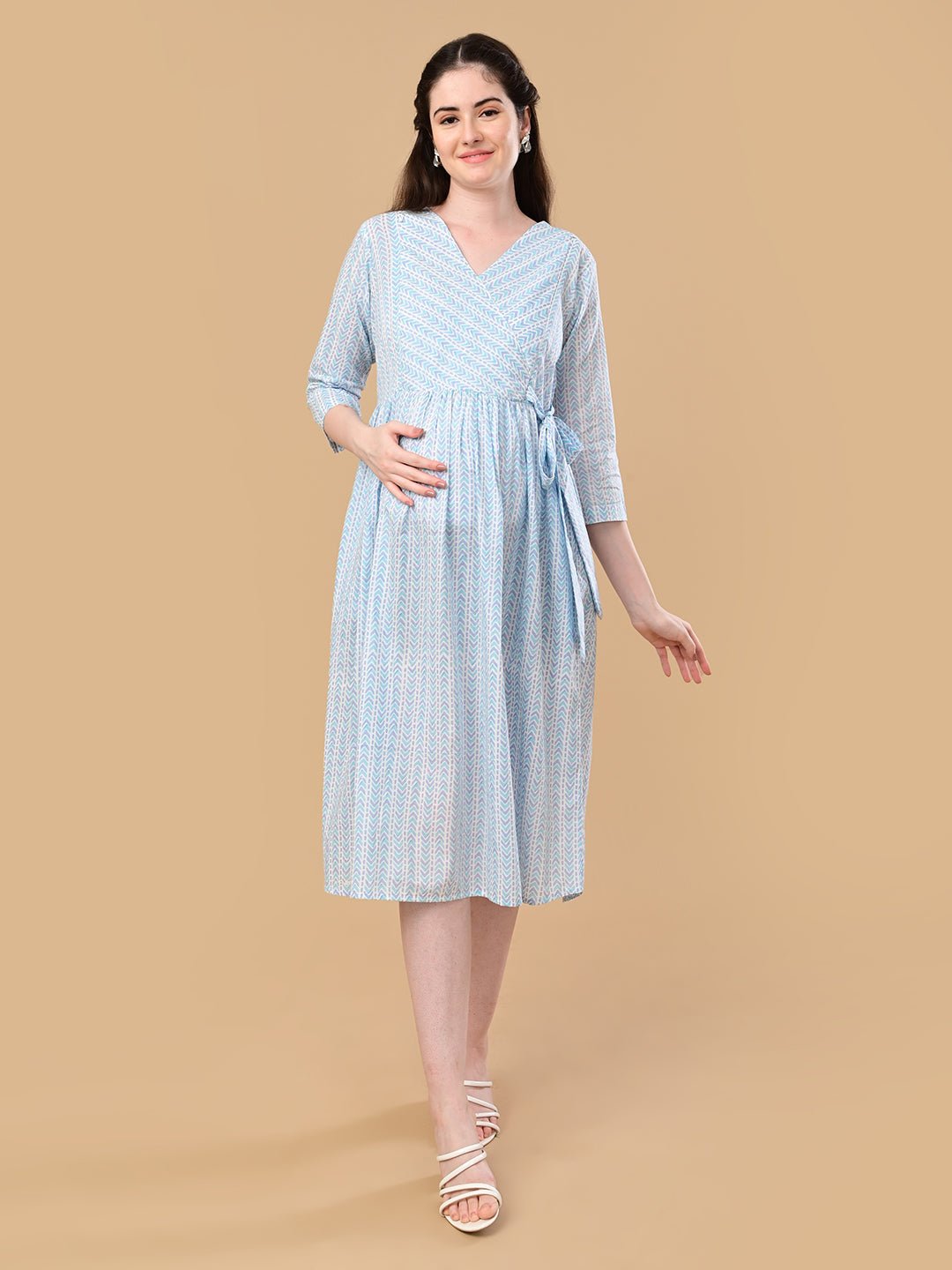 Urban Kaleido Maternity and Nursing Dress Multi