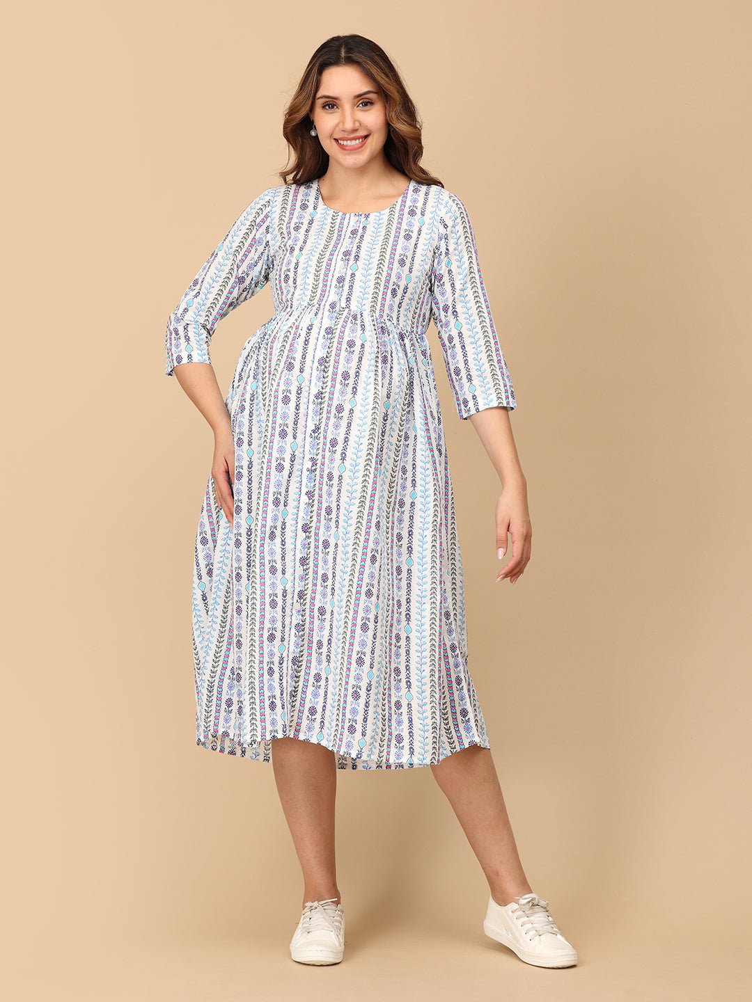Whiff of Wonder Maternity and Nursing Dress Multi