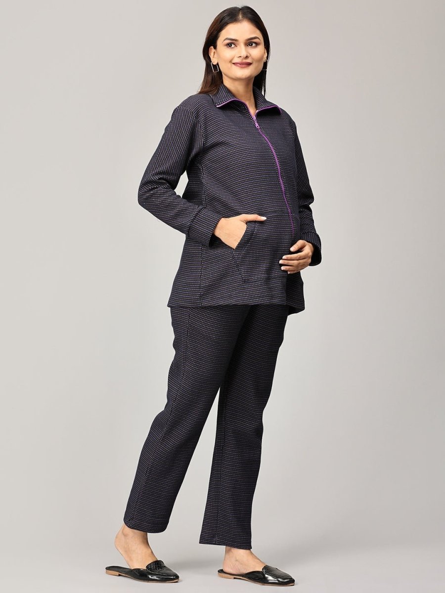Wildflower Dreams Maternity and Nursing Bomber Jacket Co Ord Set Multi
