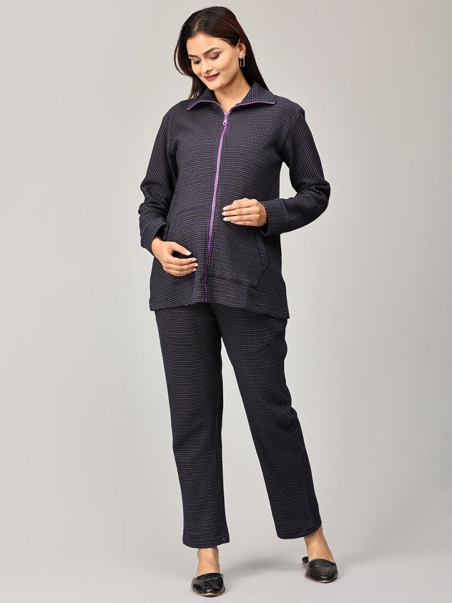 Wildflower Dreams Maternity and Nursing Bomber Jacket Co Ord Set Multi