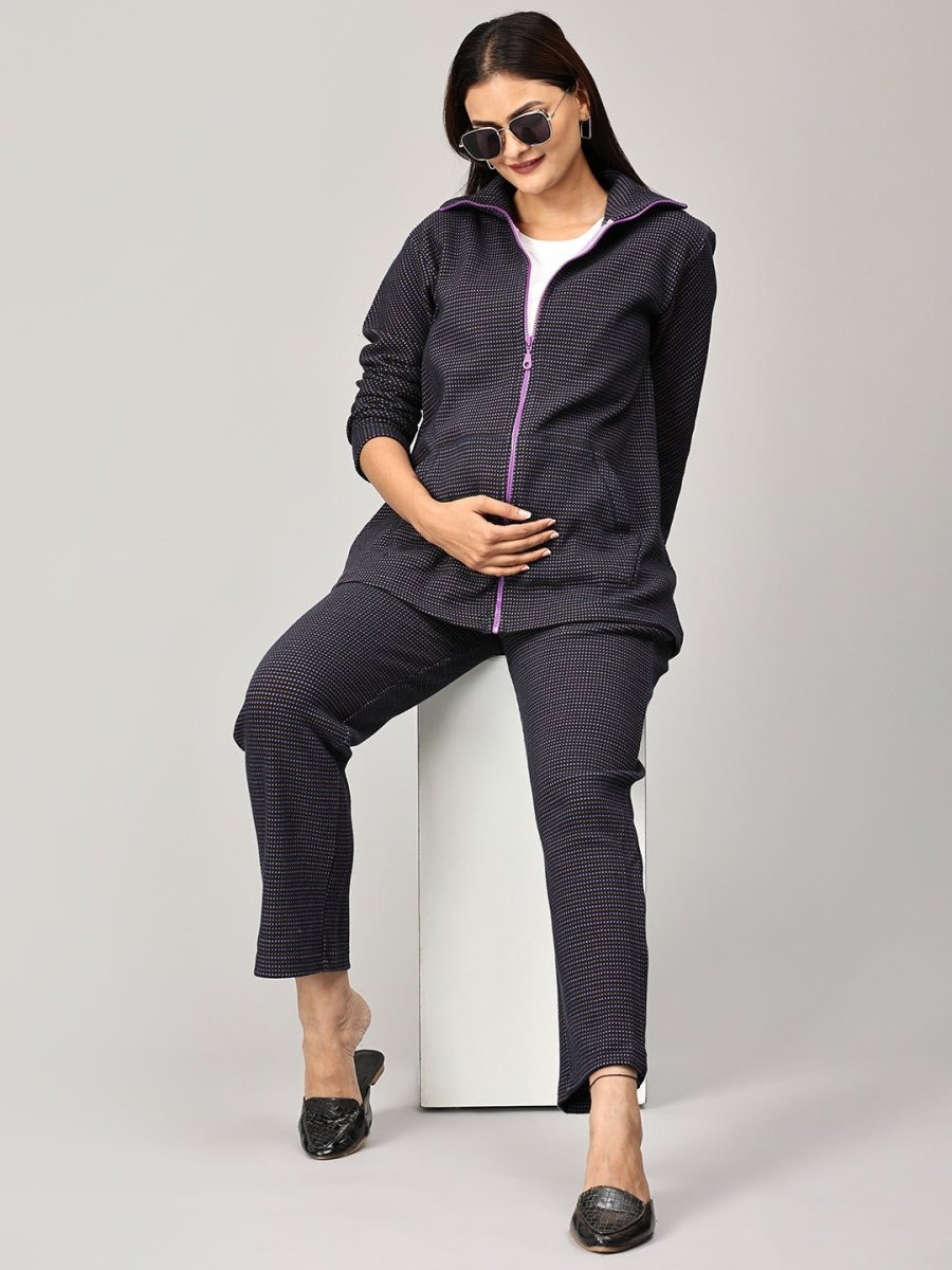 Wildflower Dreams Maternity and Nursing Bomber Jacket Co Ord Set Multi