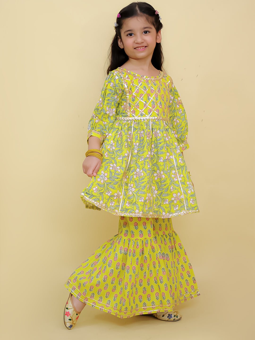 Zarahaat Girls Anarkali Sharara Set