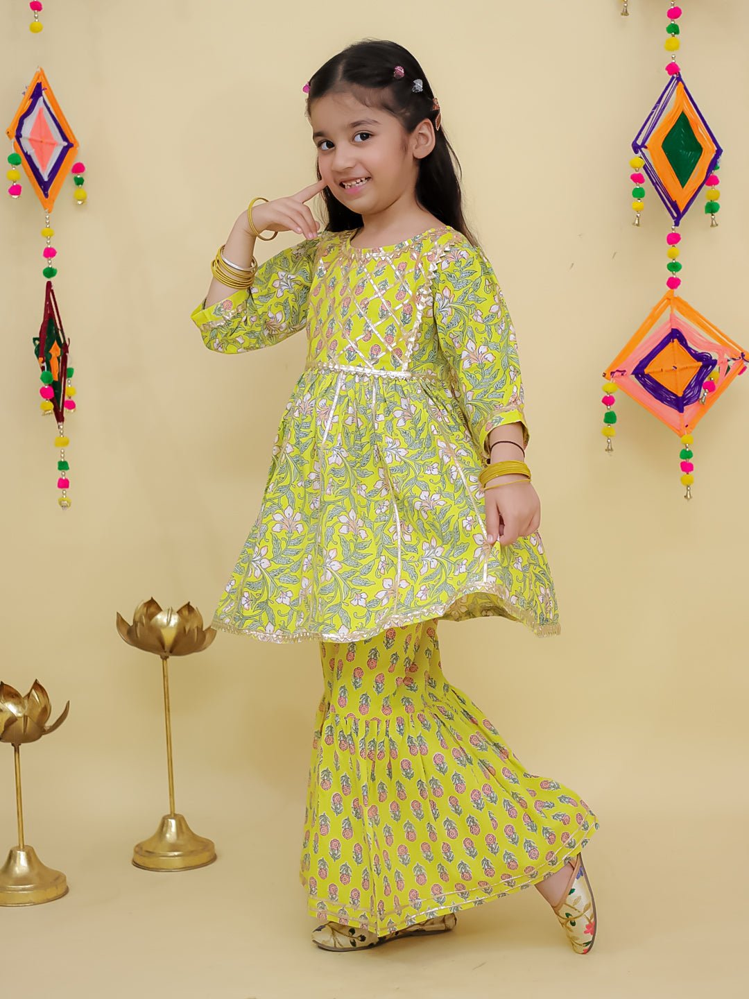 Zarahaat Girls Anarkali Sharara Set
