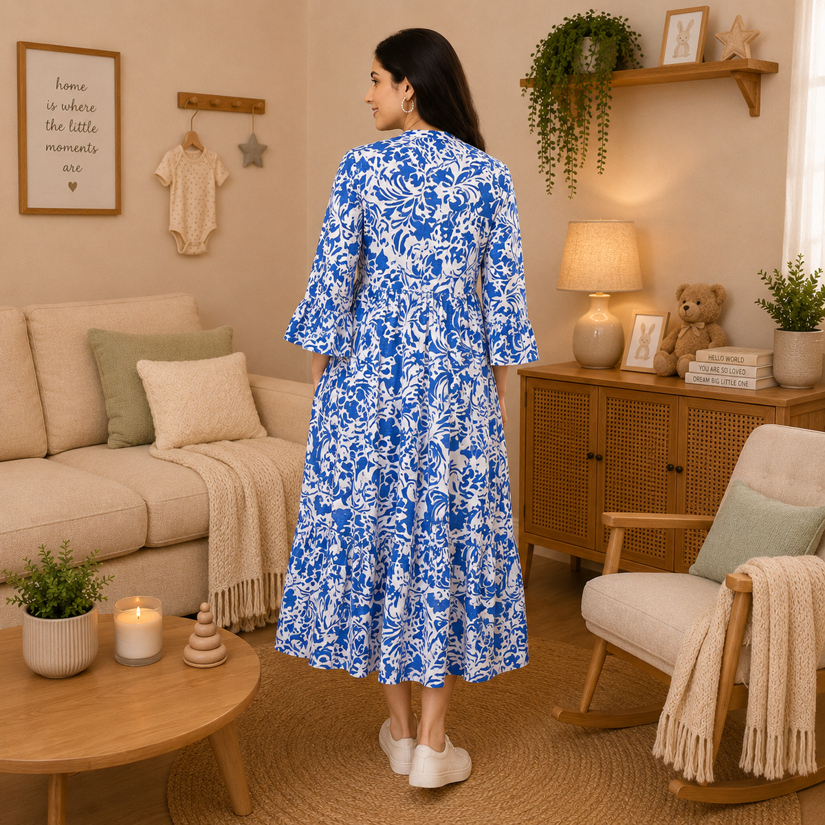 Santor-dreamy Maternity and Nursing Dress White