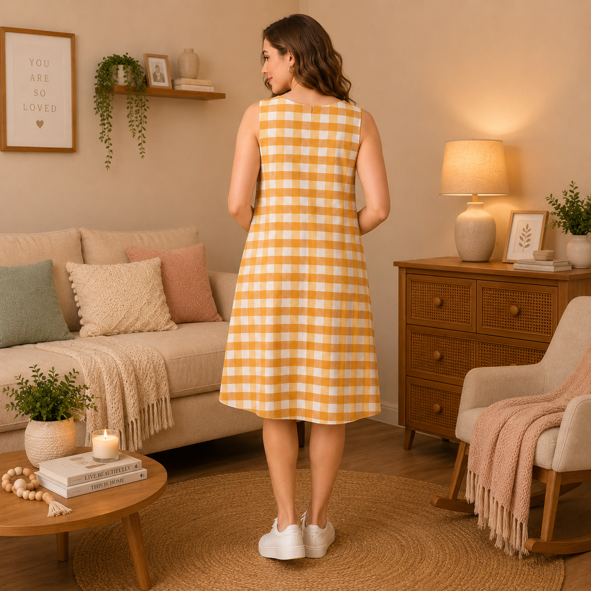 Quiet Grid Maternity and Nursing Shacket Dress Multi
