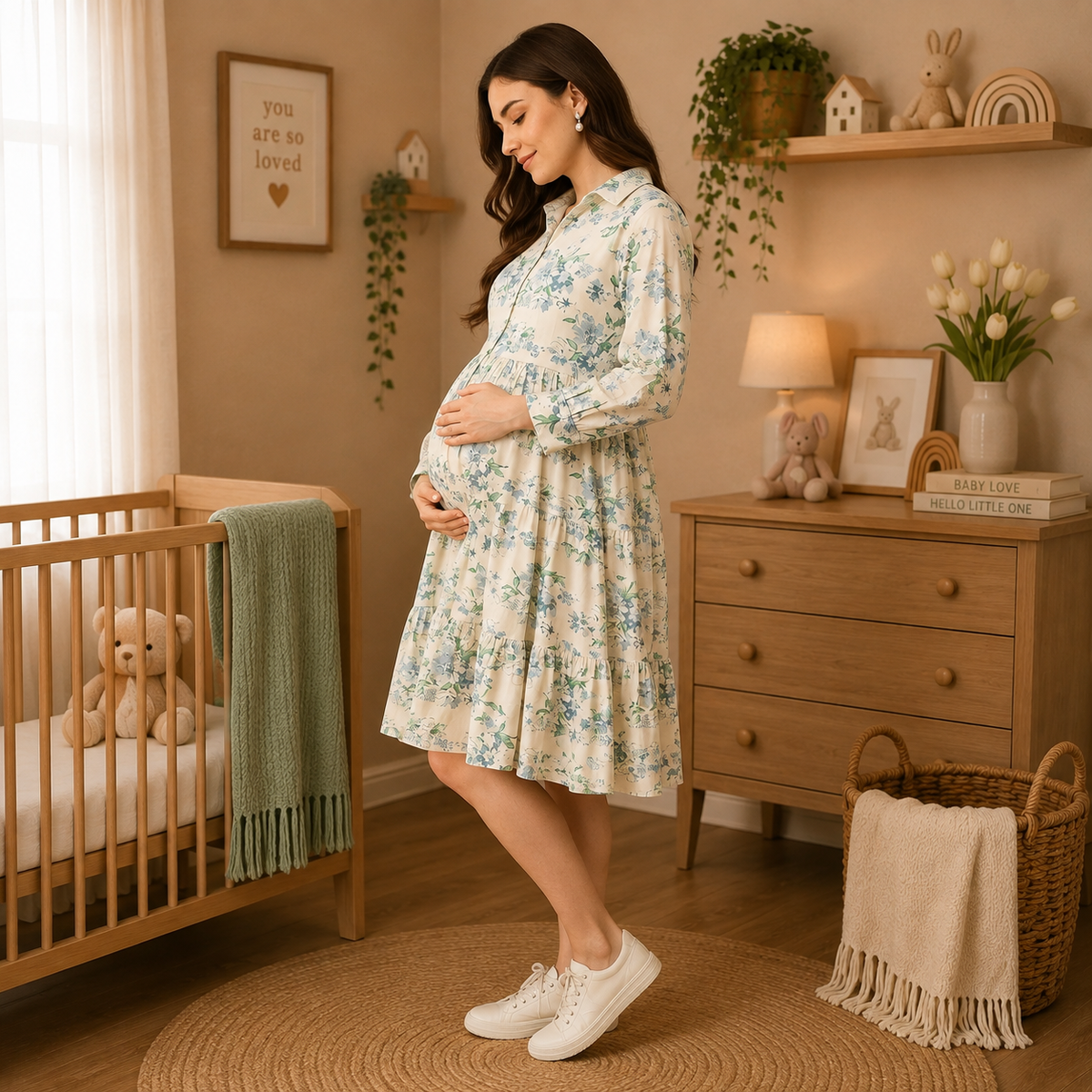 Bloom & Blue-t Maternity and Nursing Dress Multi