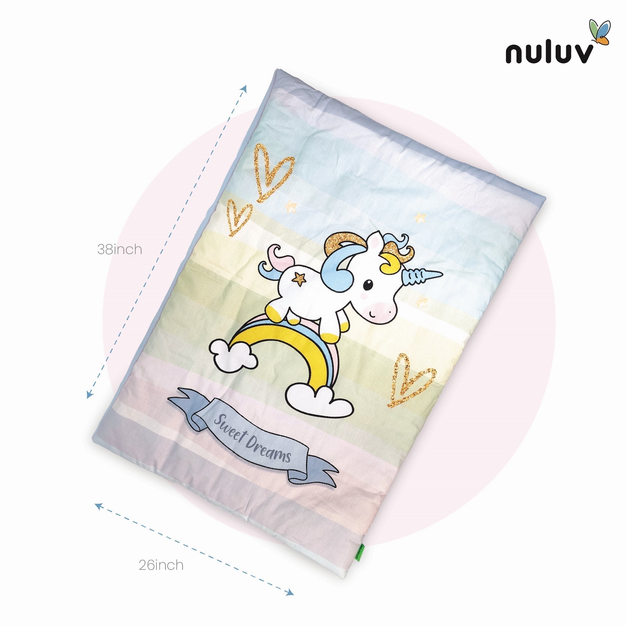 Unicorn 1 PC Kids Cotton Quilt With Unicorn Print
