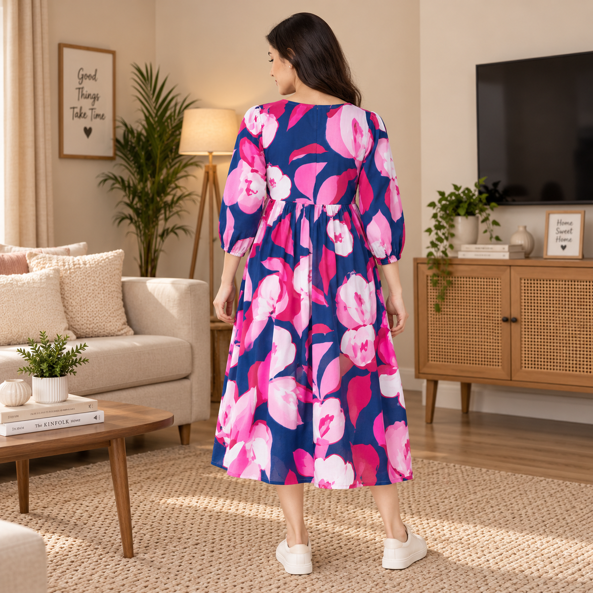 Floralicious Maternity and Nursing Dress Multi