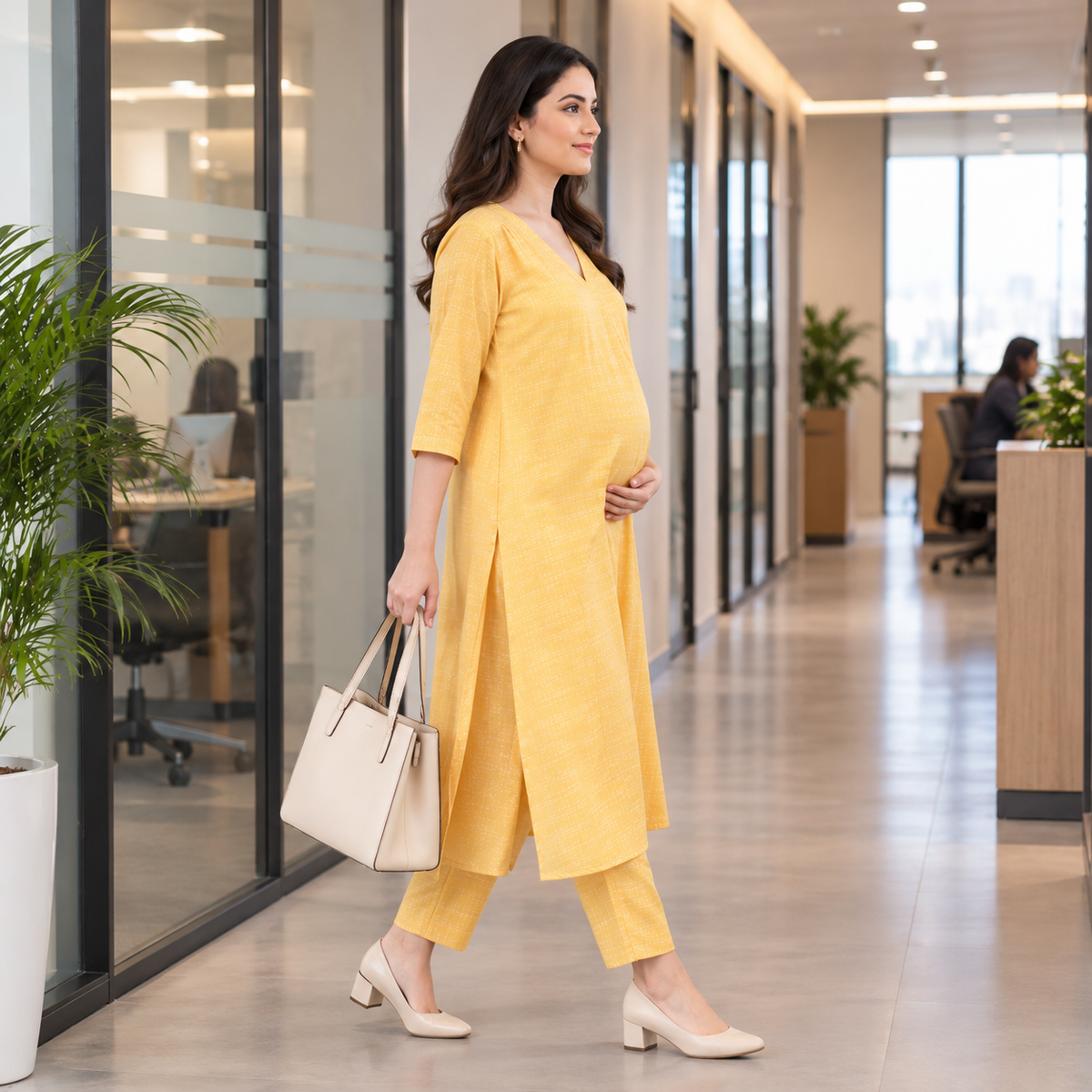 Lemon-Aid Maternity and Nursing Co Ord Set Yellow