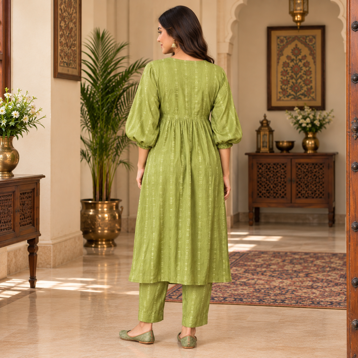 Mint Magic Maternity and Nursing Co Ord Set Green