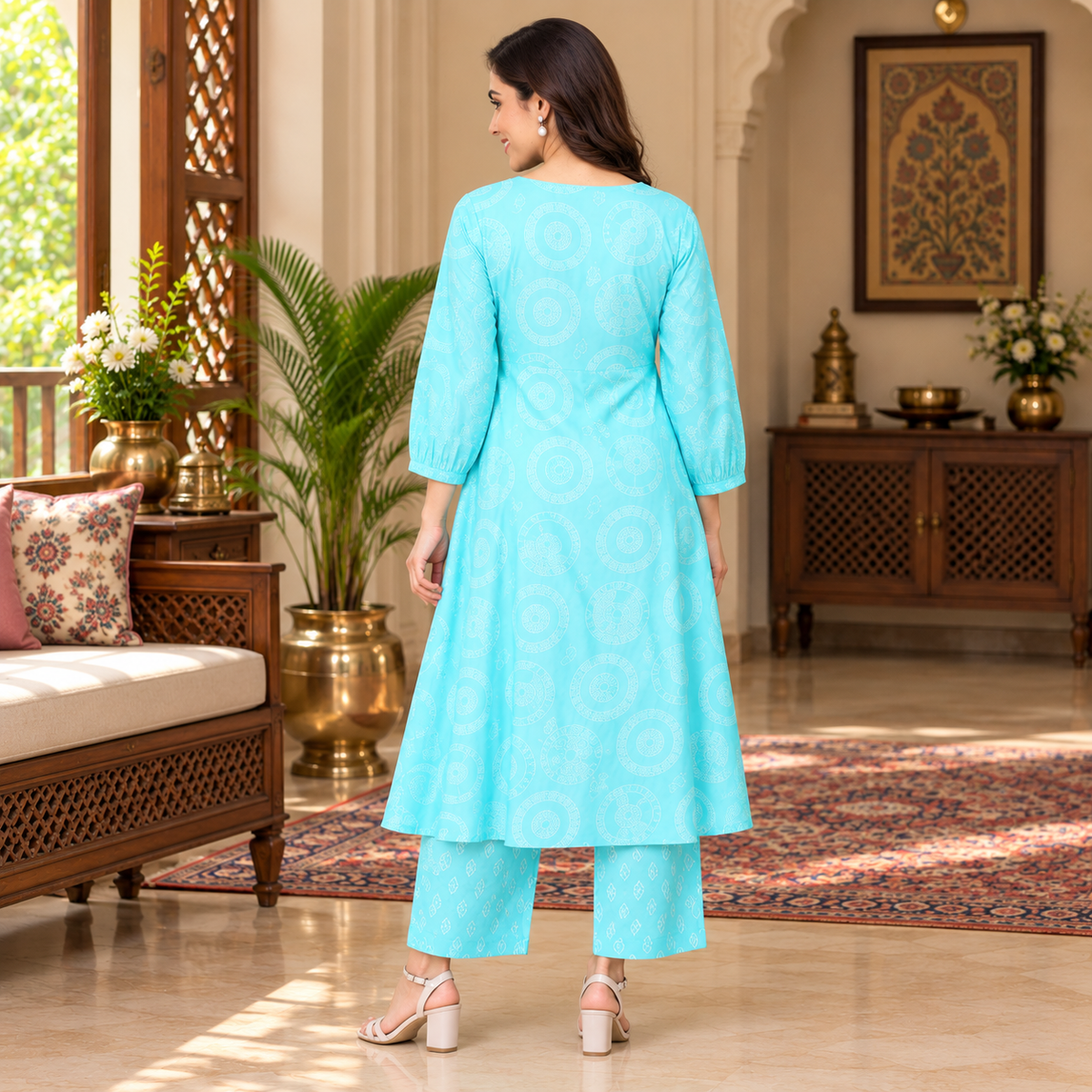 Neelam Niti Maternity and Nursing Kurta Set Multi