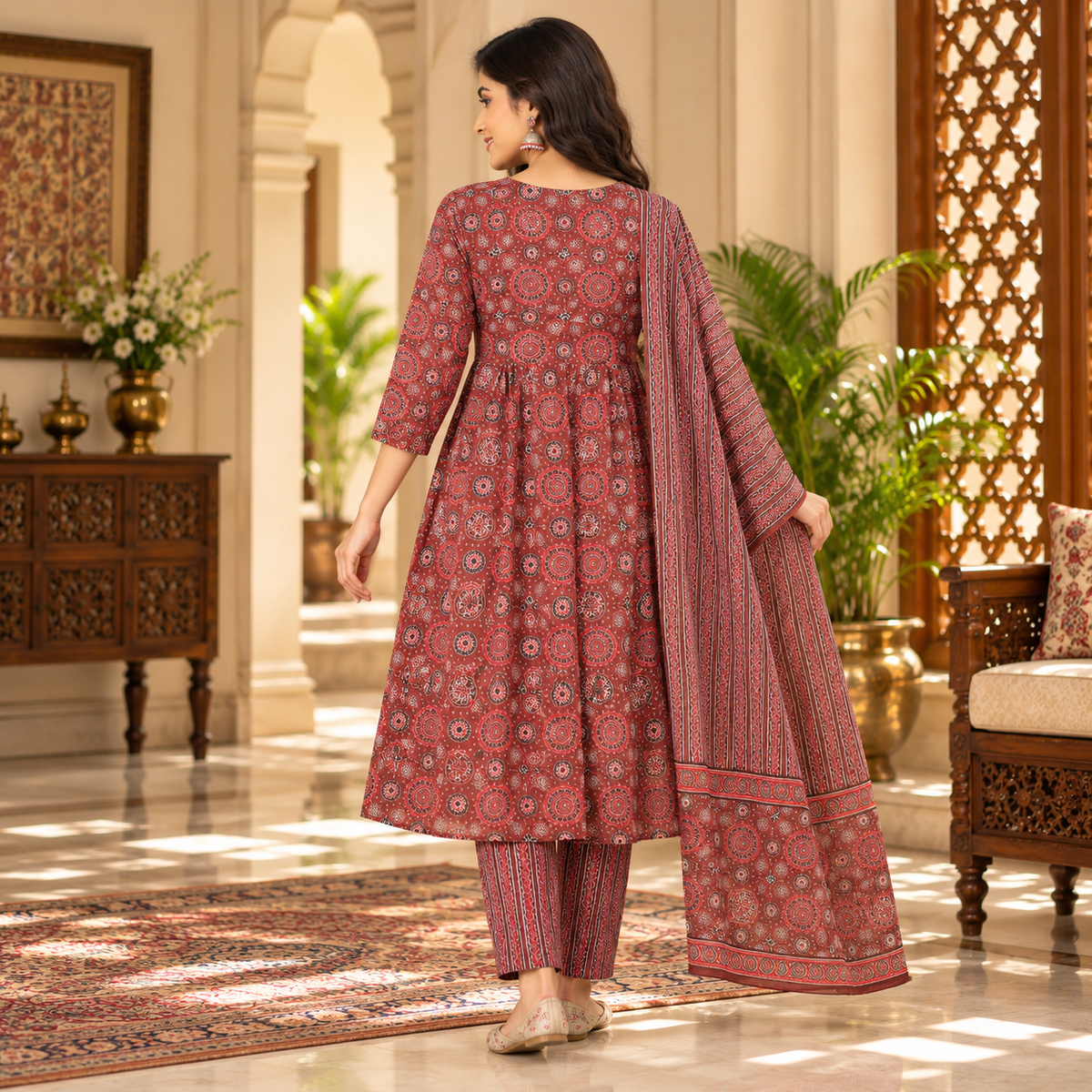 Sienna Bloom Maternity and Nursing Kurta Set Multi
