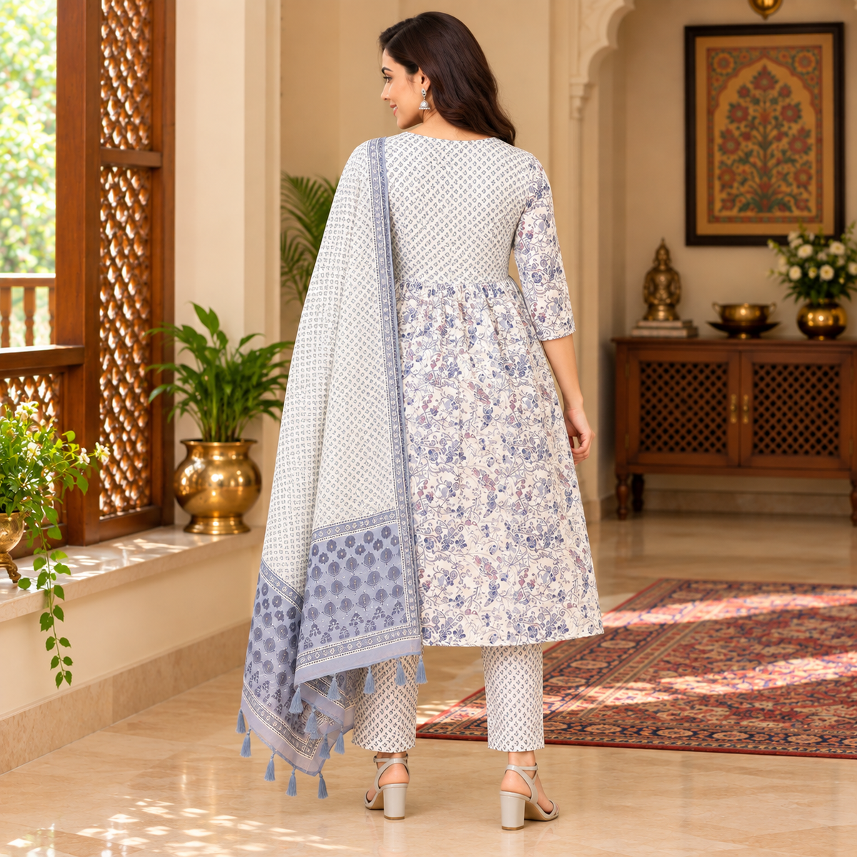 Rang-e-Ret Maternity and Nursing Kurta Set Multi
