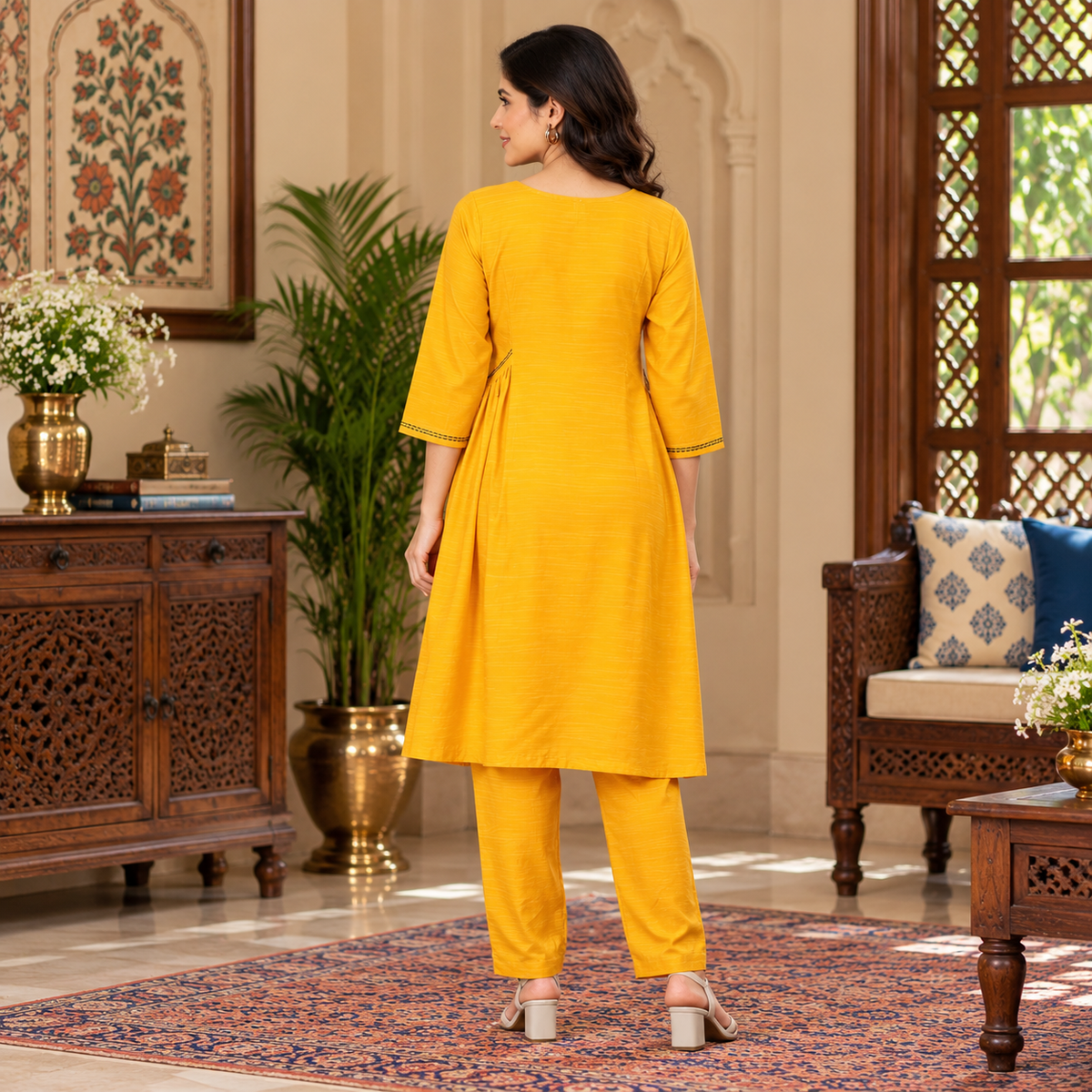 Dizzy Daisy Maternity and Nursing Co Ord Set Yellow