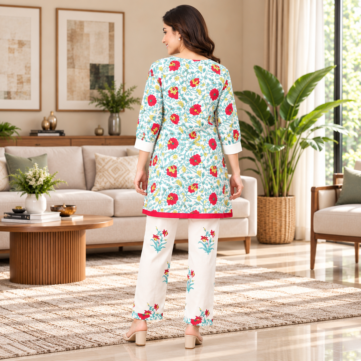 Petal & Pulse Maternity and Nursing Co Ord Set Multi