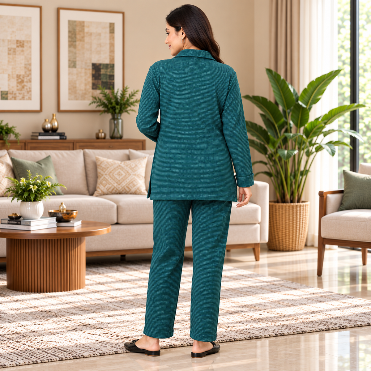 Green Virtue Maternity and Nursing Bomber Jacket Co Ord Set Green