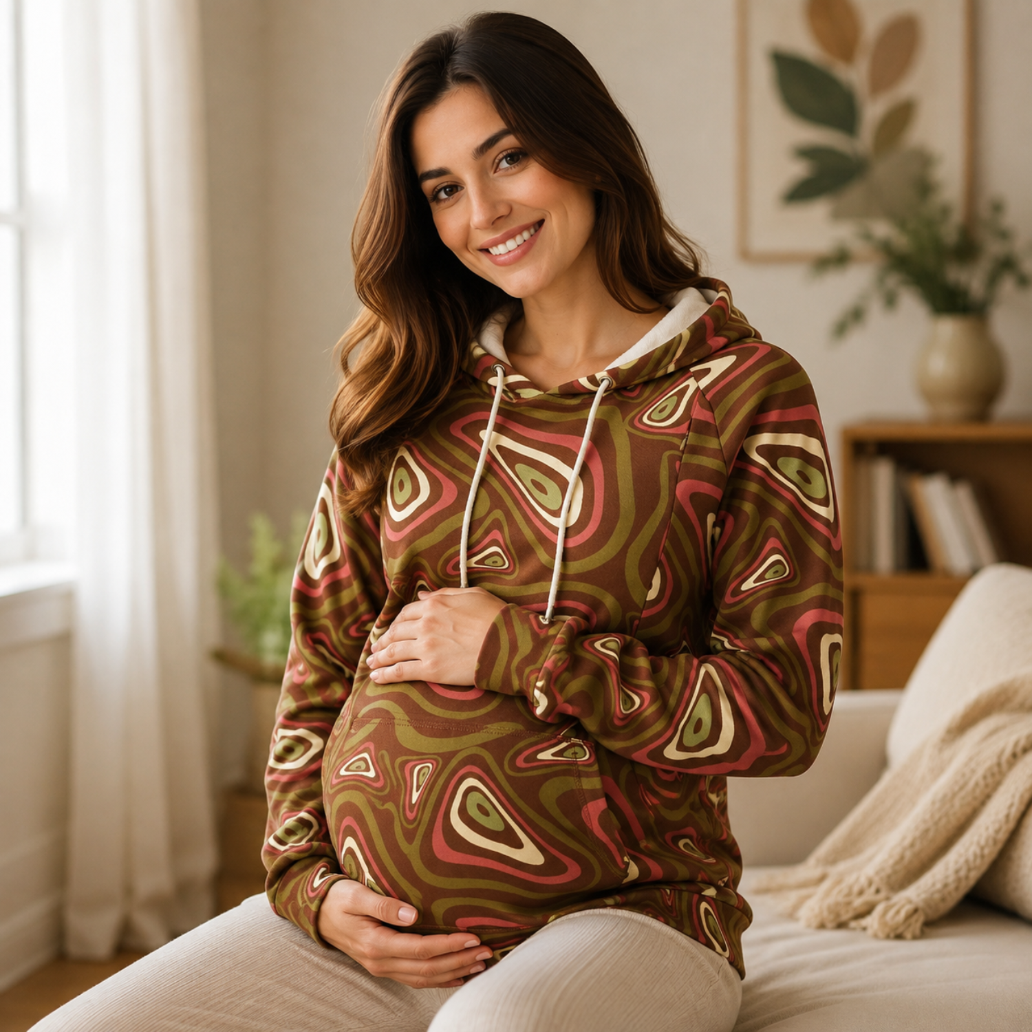 Dreamwave Maternity and Nursing Sweatshirt Hoodie Multi