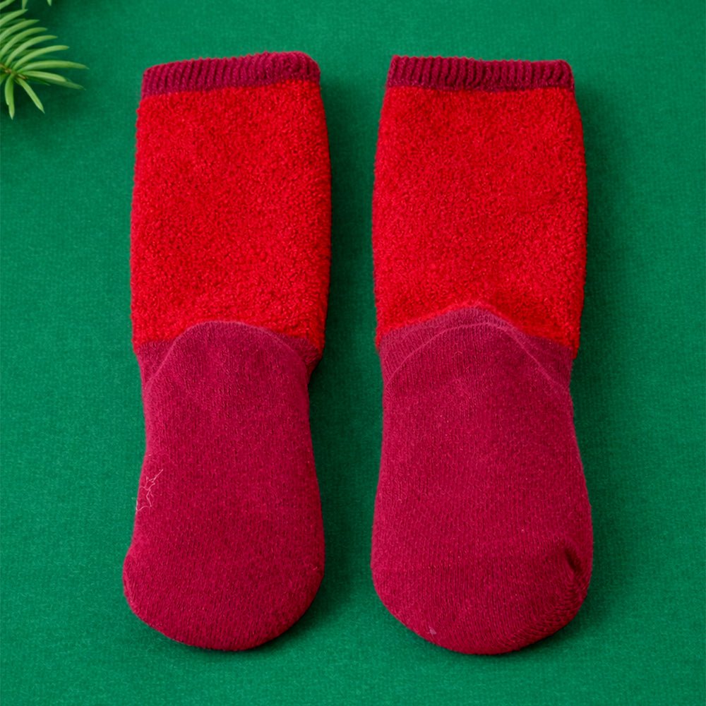 Little Surprise Box 3D Red Santa and Stockings Christmas Socks
