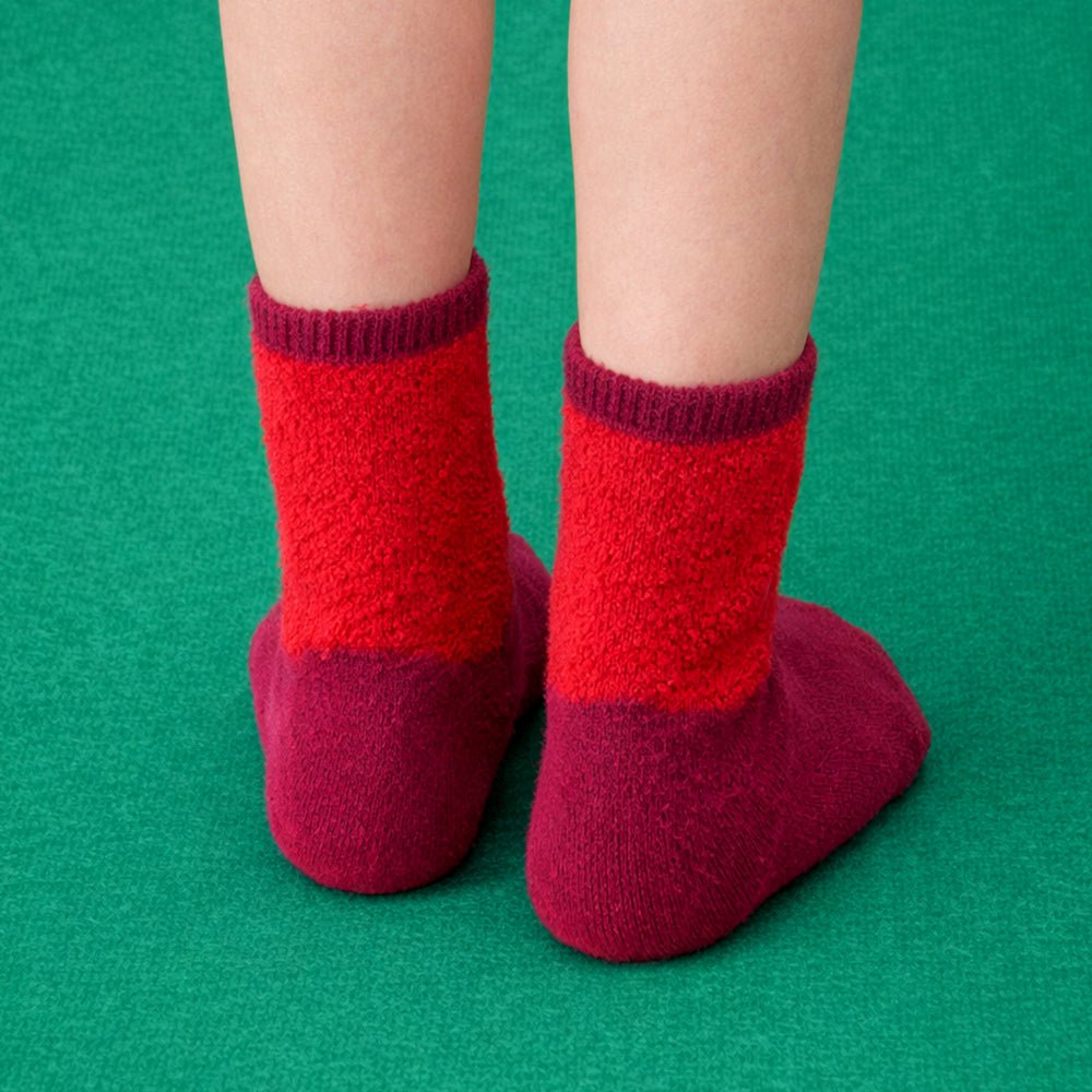 Little Surprise Box 3D Red Santa and Stockings Christmas Socks
