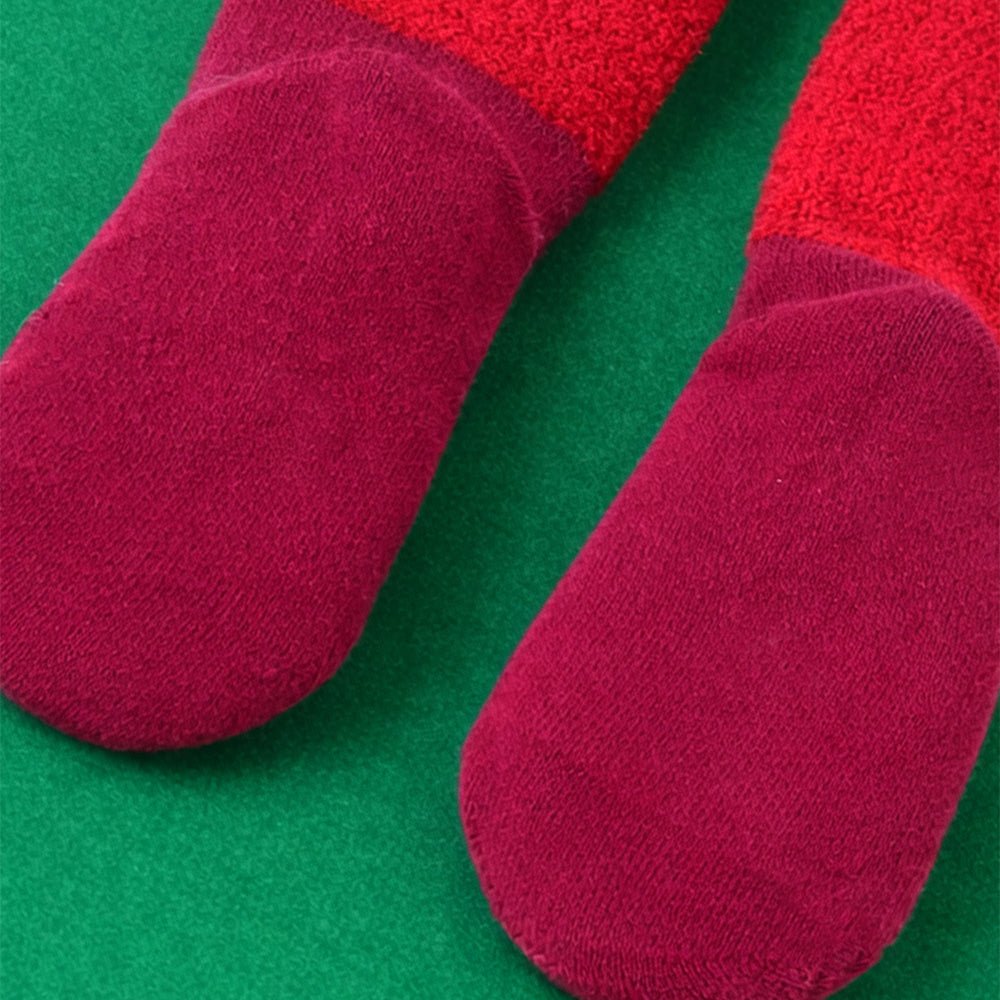 Little Surprise Box 3D Red Santa and Stockings Christmas Socks