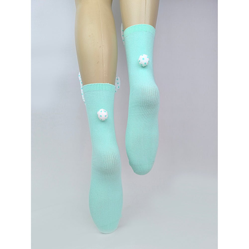 Little Surprise Box Purple Mint Pink 3D Bunny Ears Socks For Kids