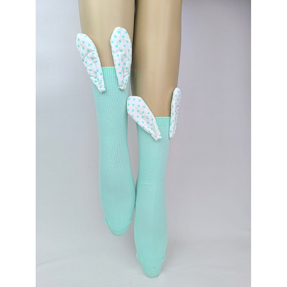 Little Surprise Box Purple Mint Pink 3D Bunny Ears Socks For Kids