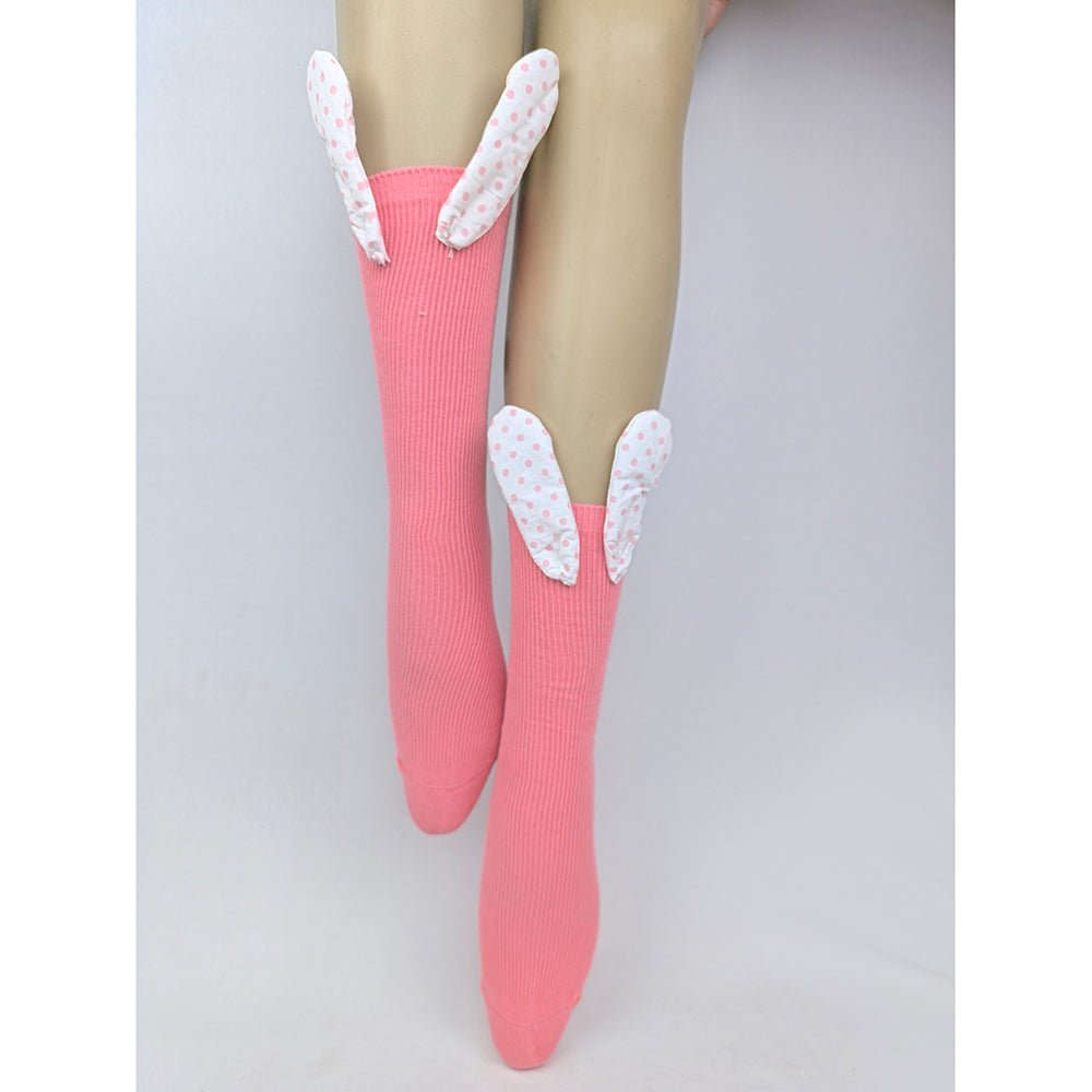 Little Surprise Box Purple Mint Pink 3D Bunny Ears Socks For Kids